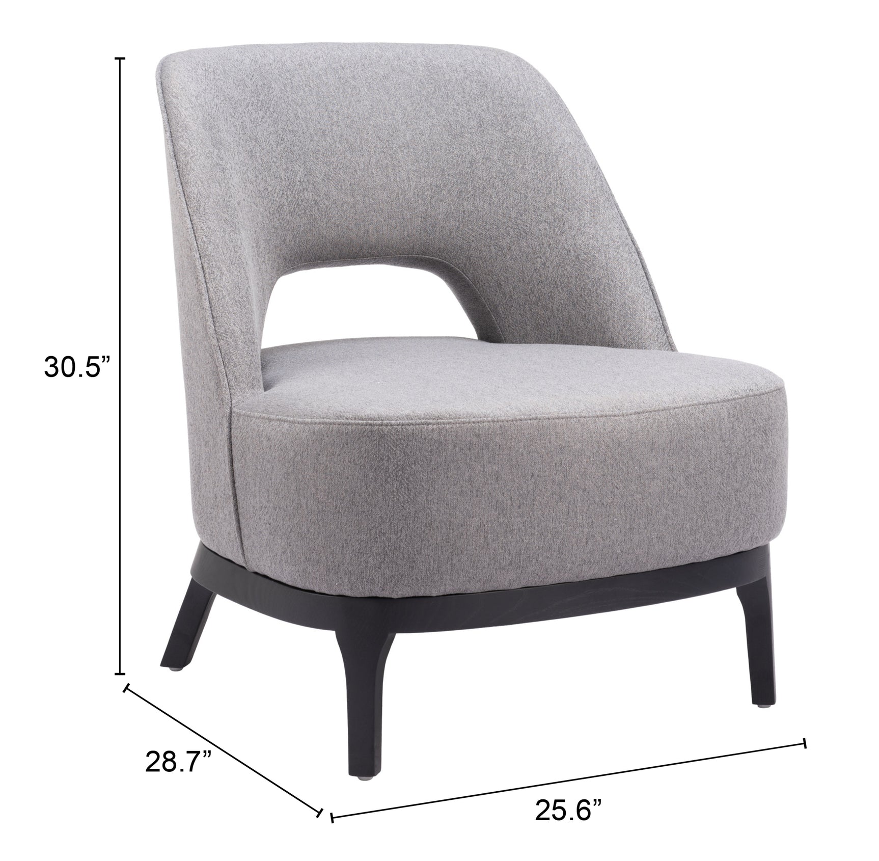 Mistley Gray Accent Chair - Ornate Home