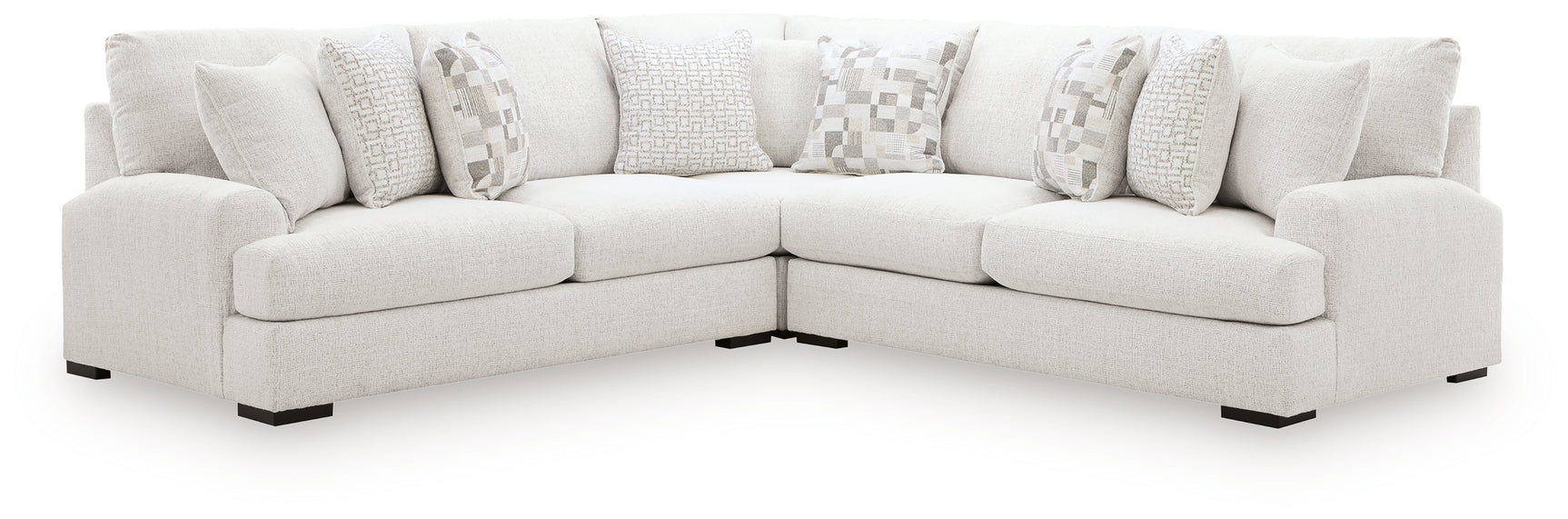 Misty-Lakes Chalk 3-Piece Sectional - Ornate Home