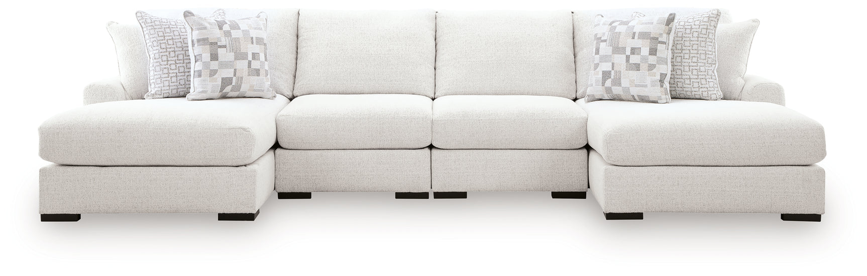 Misty-Lakes Chalk 4-Piece Double Chaise Sectional (Online Special Price) - Ornate Home
