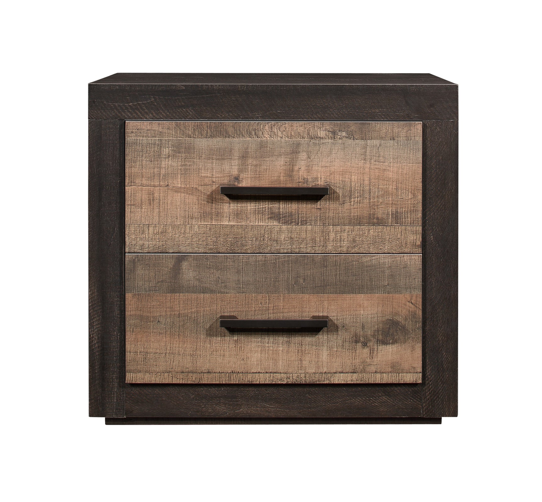 Miter Rustic Mahogany/Dark Ebony 4-piece Queen Bedroom Set - Ornate Home