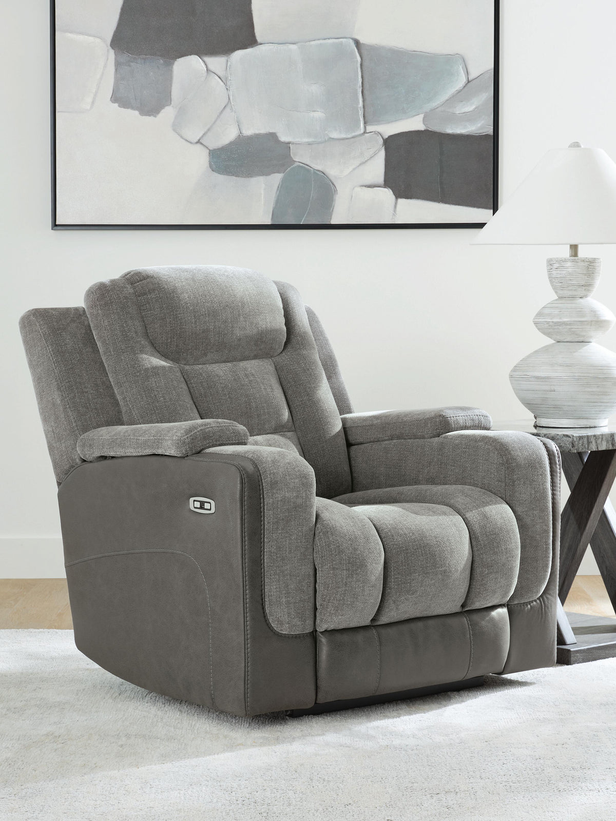 Mixed Motion Shadow Power Recliner - Ornate Home