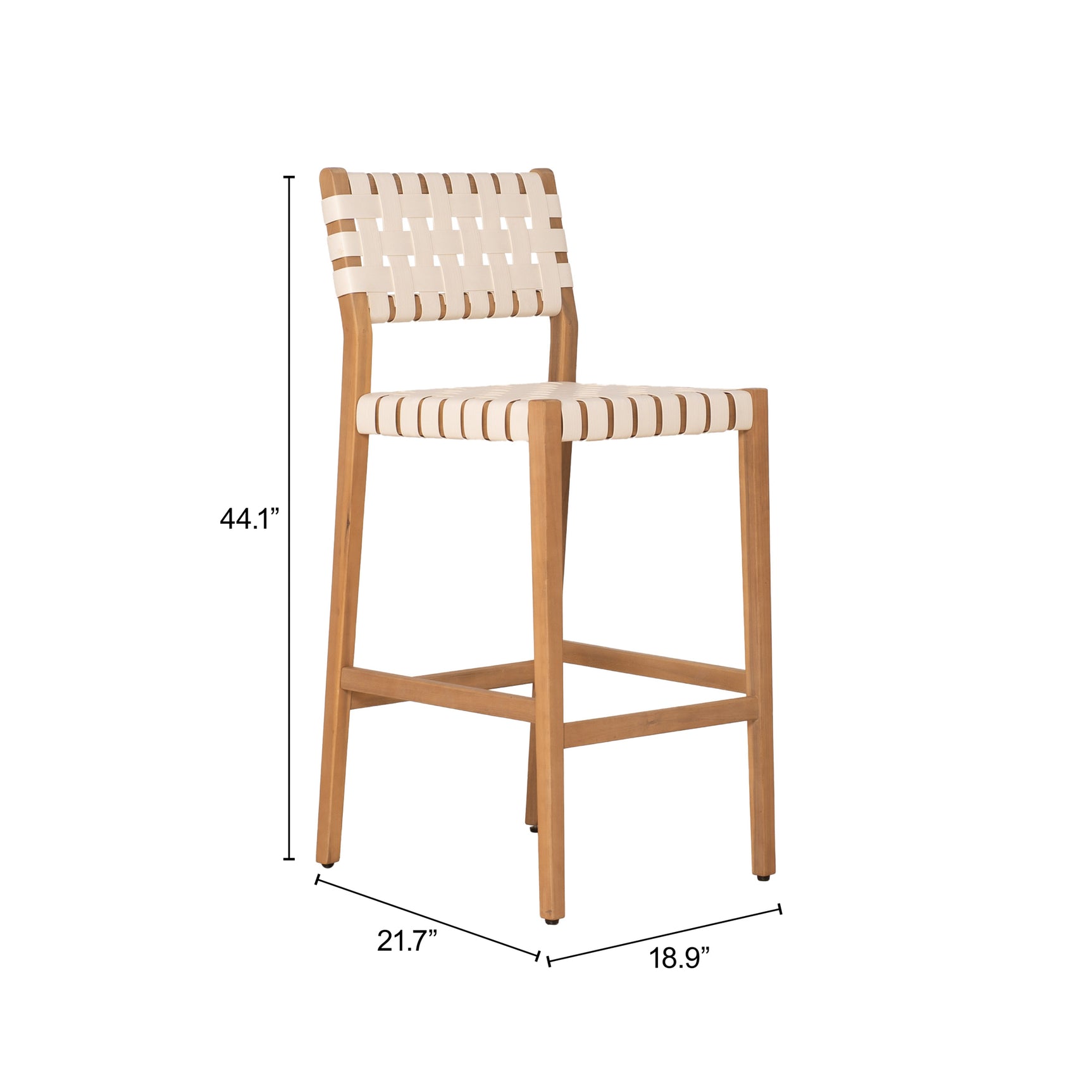Mizuya White Barstool - Ornate Home