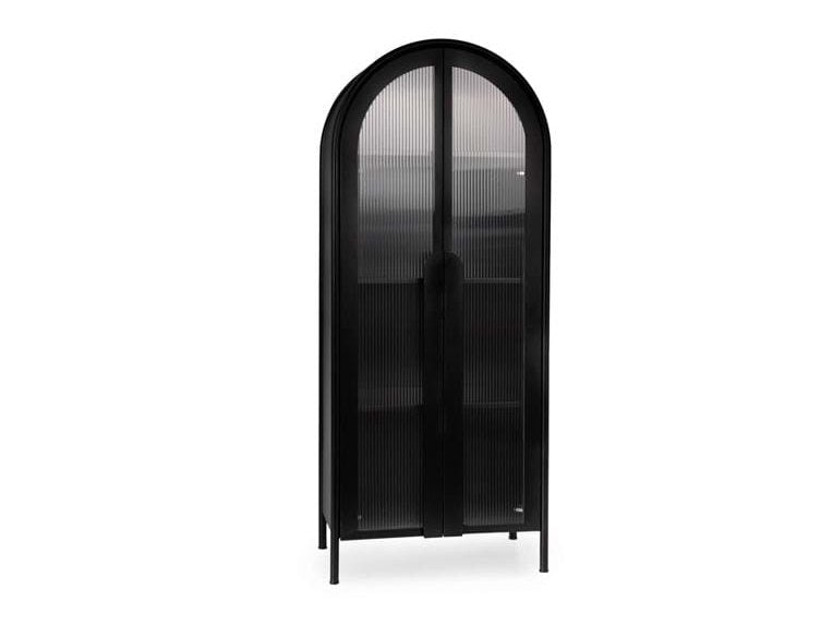 Moca Black Tall Cabinet - Ornate Home
