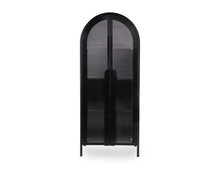 Moca Black Tall Cabinet - Ornate Home