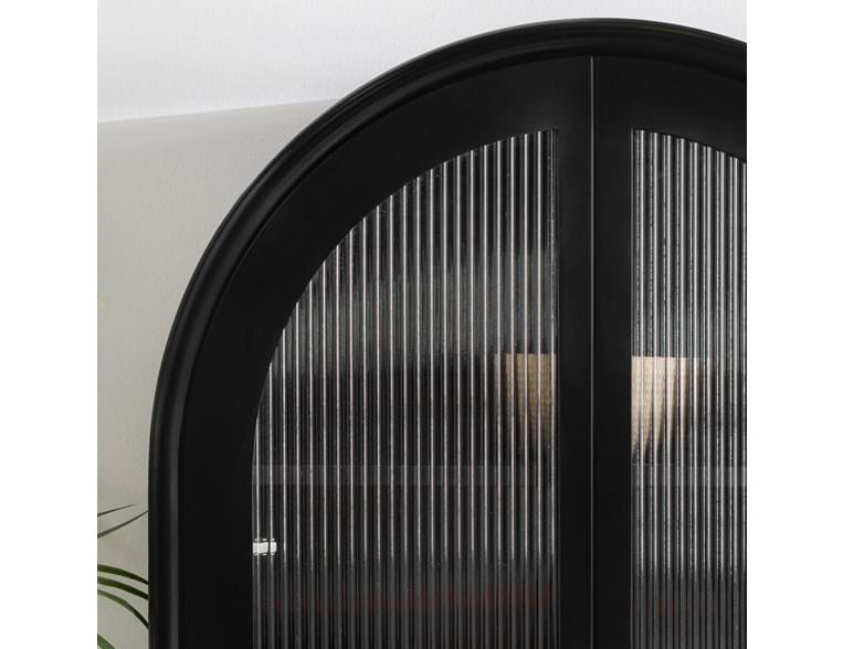 Moca Black Tall Cabinet - Ornate Home