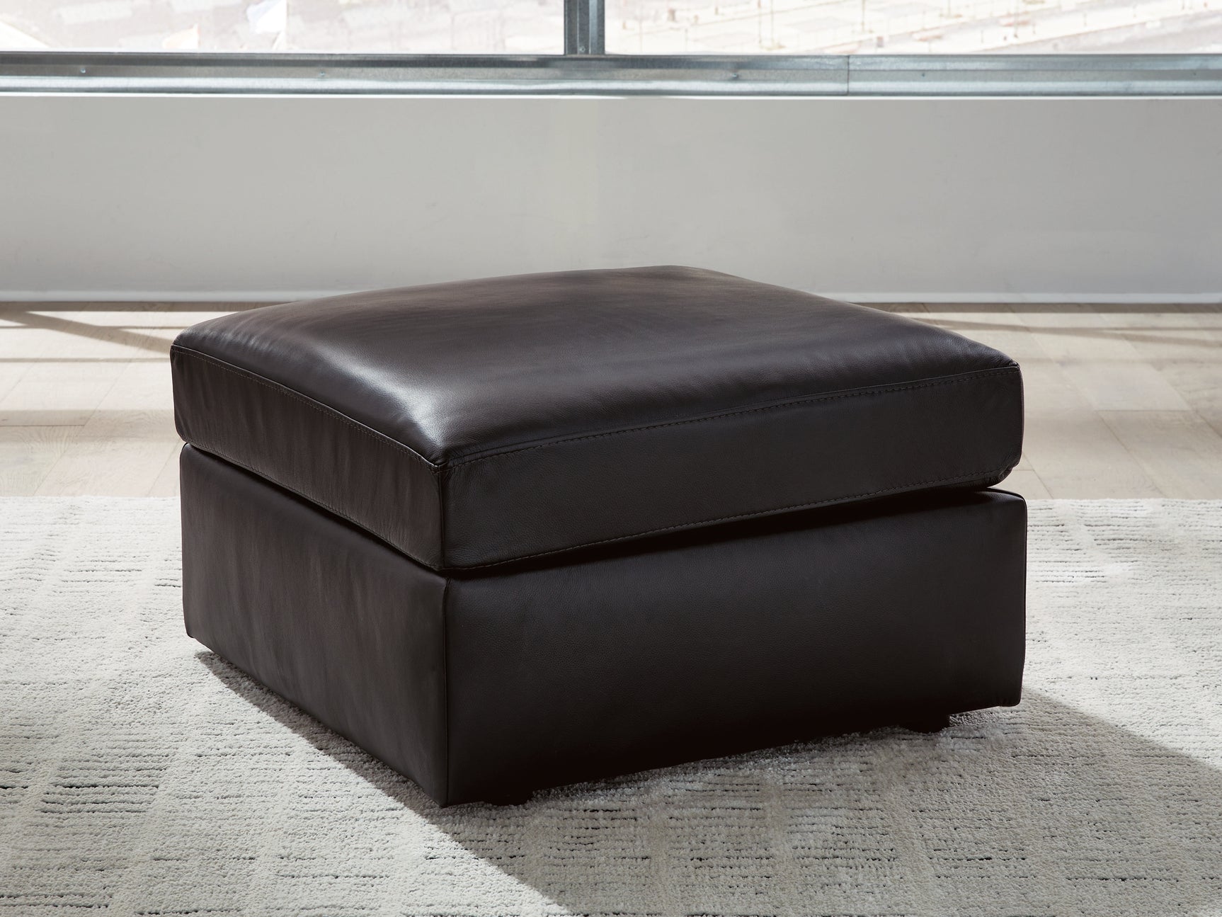 ModMax II Black Oversized Accent Ottoman - Ornate Home