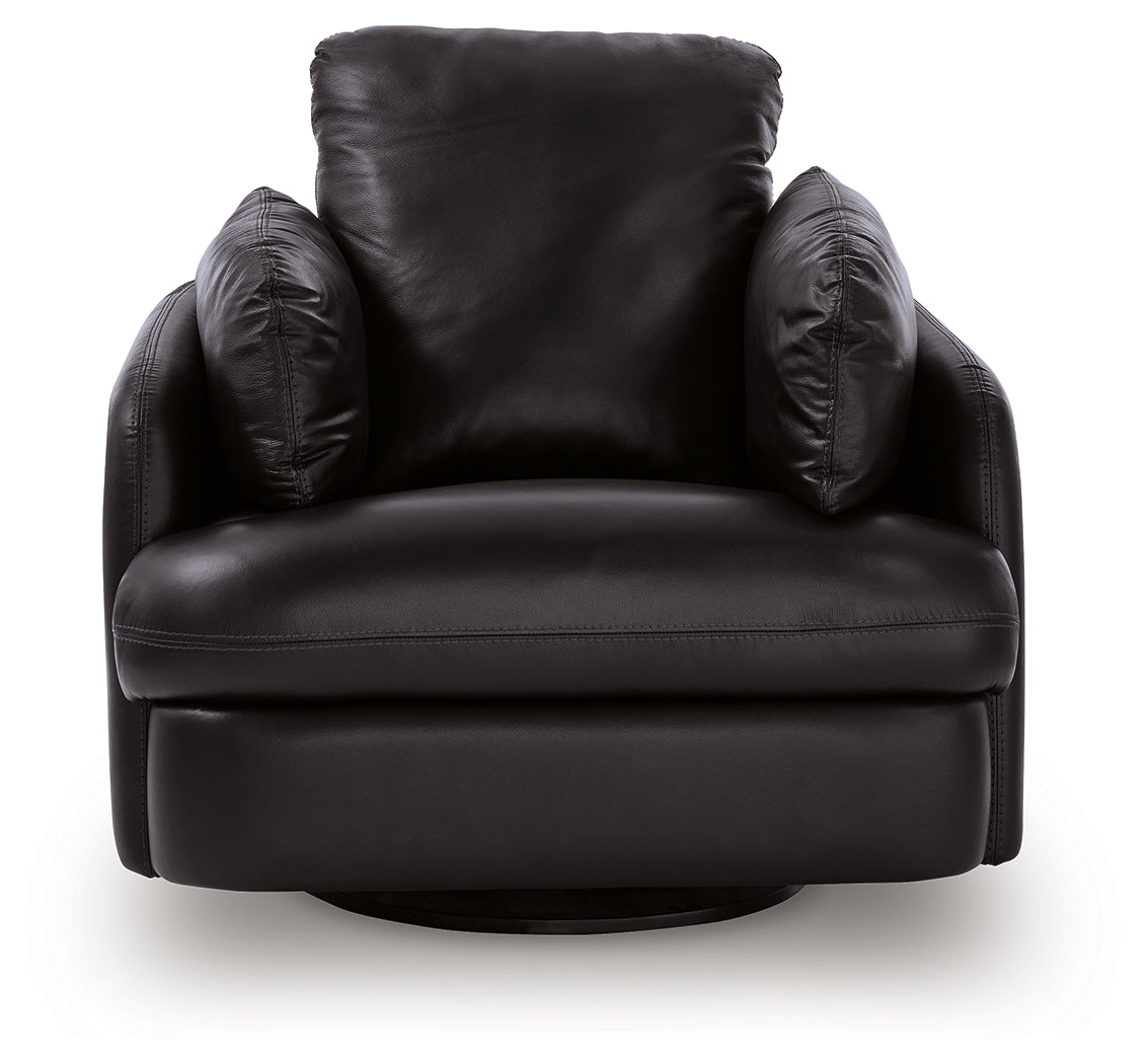 ModMax II Black Swivel Glider Recliner - Ornate Home