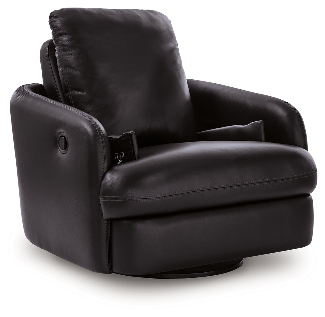 ModMax II Black Swivel Glider Recliner - Ornate Home