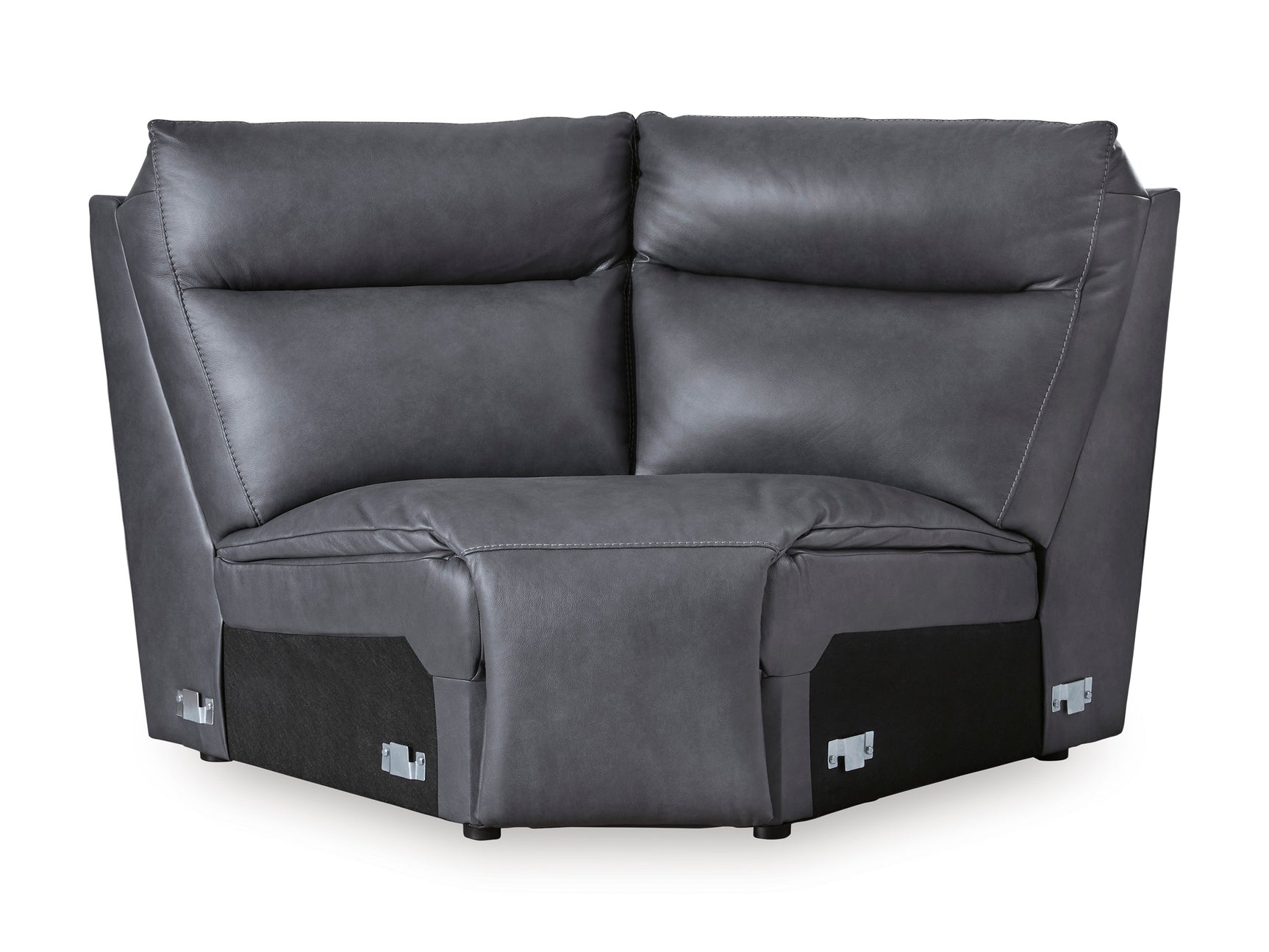 ModZ Blue 7-Piece Power Reclining Sectional with Audio Consoles - Ornate Home