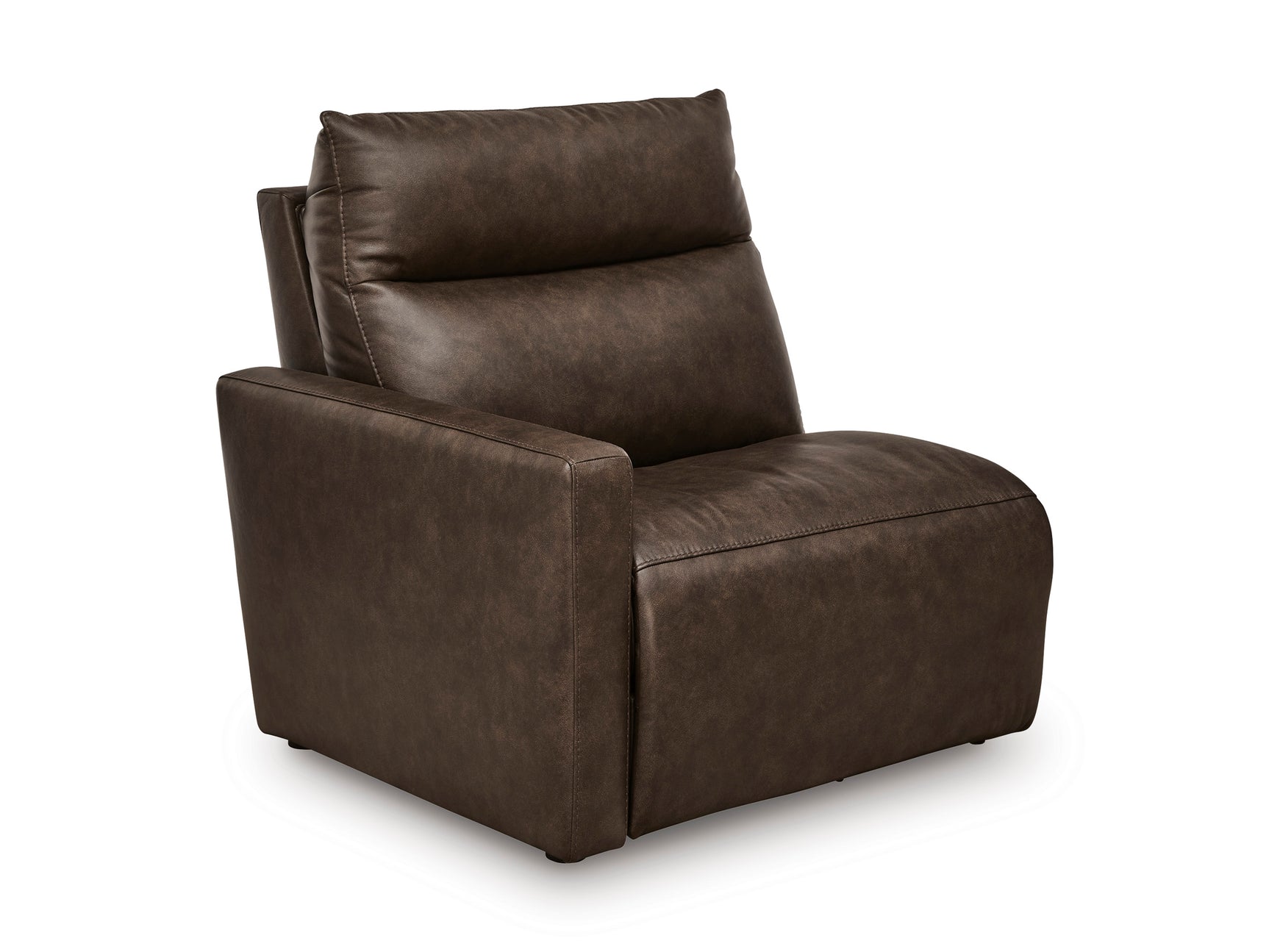 ModZ Chocolate 6-Piece Power Reclining Sectional w/ Audio Console - Ornate Home