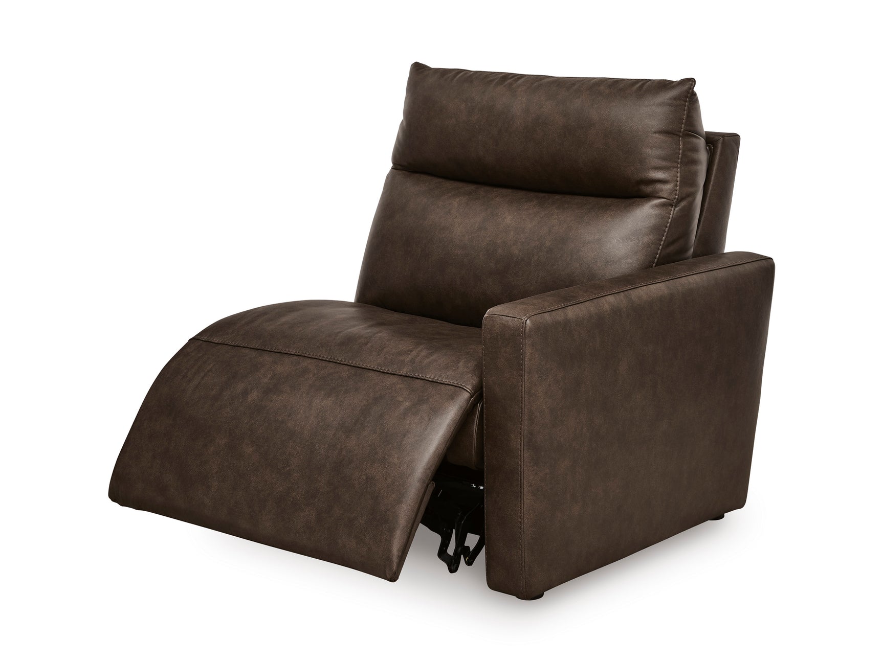 ModZ Chocolate 7-Piece Power Reclining Sectional w/ Audio Consoles - Ornate Home