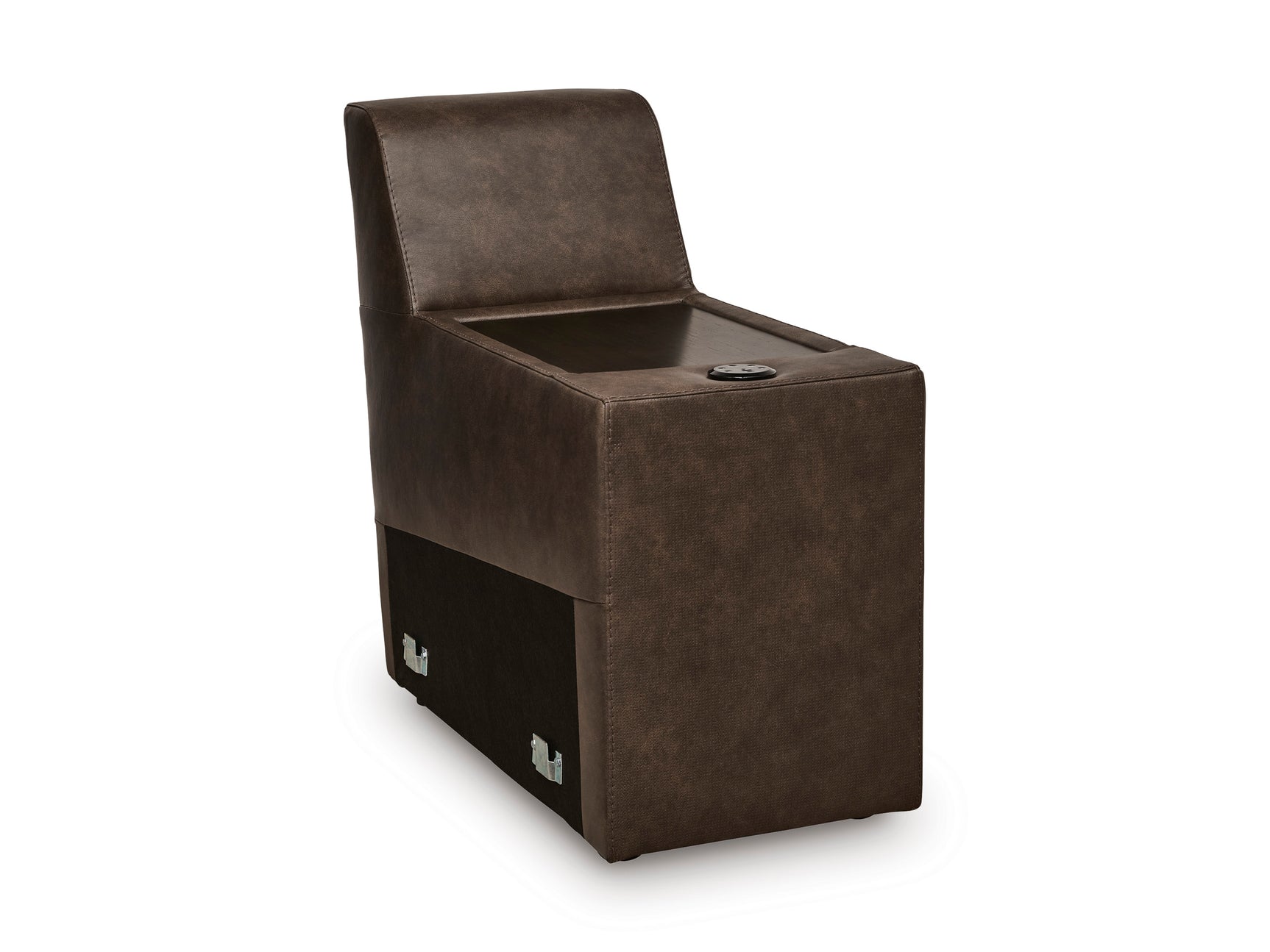 ModZ Chocolate 7-Piece Power Reclining Sectional w/ Audio Consoles - Ornate Home
