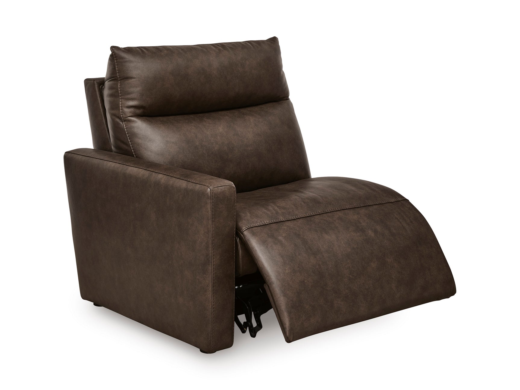 ModZ Chocolate 7-Piece Power Reclining Sectional w/ Audio Consoles - Ornate Home