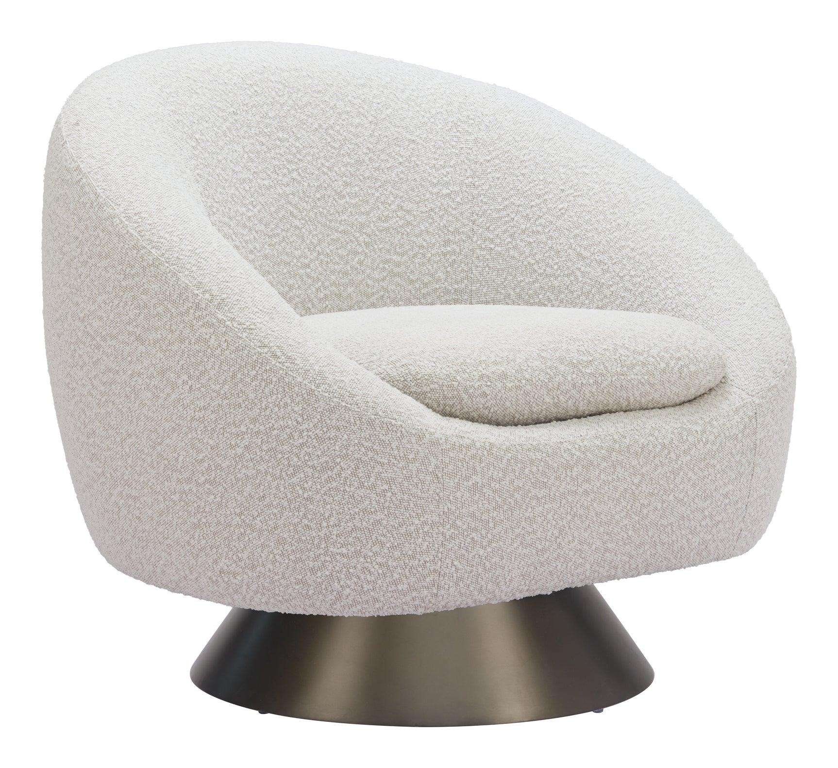 Modan Misty Gray Swivel Chair - Ornate Home