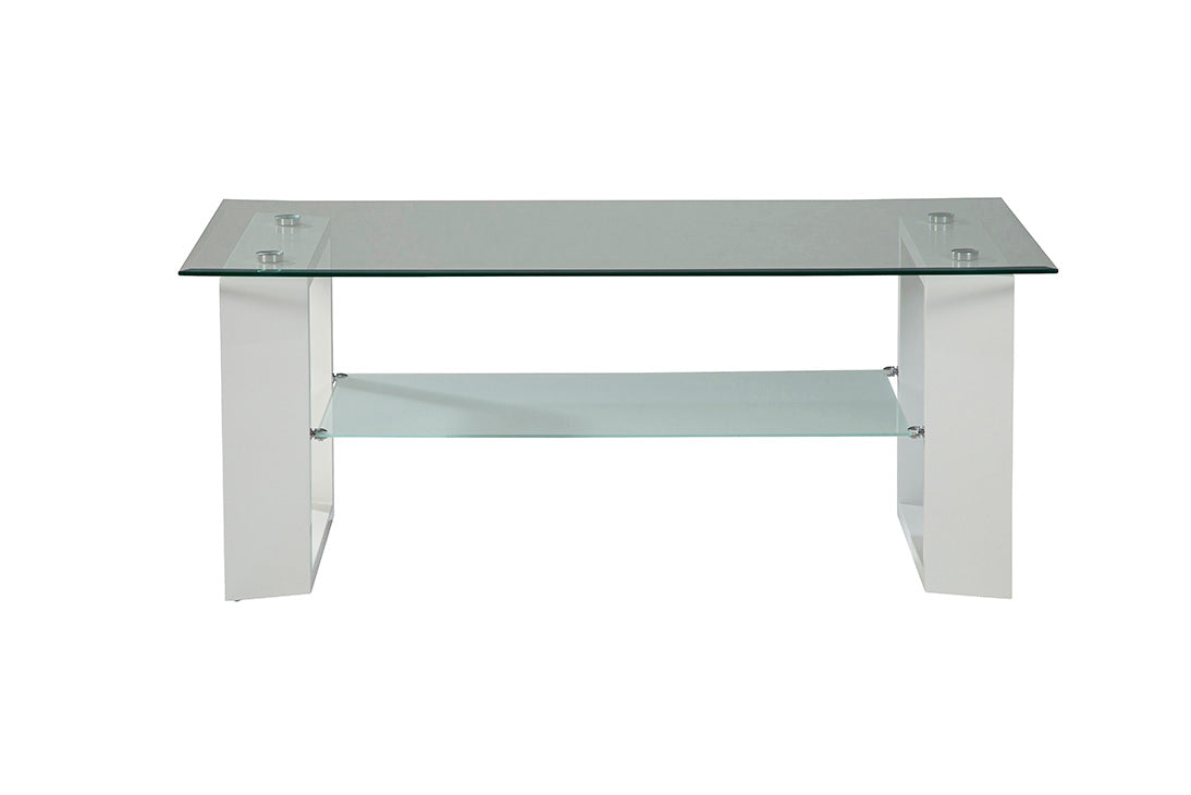 Modena White Cocktail Table - Ornate Home