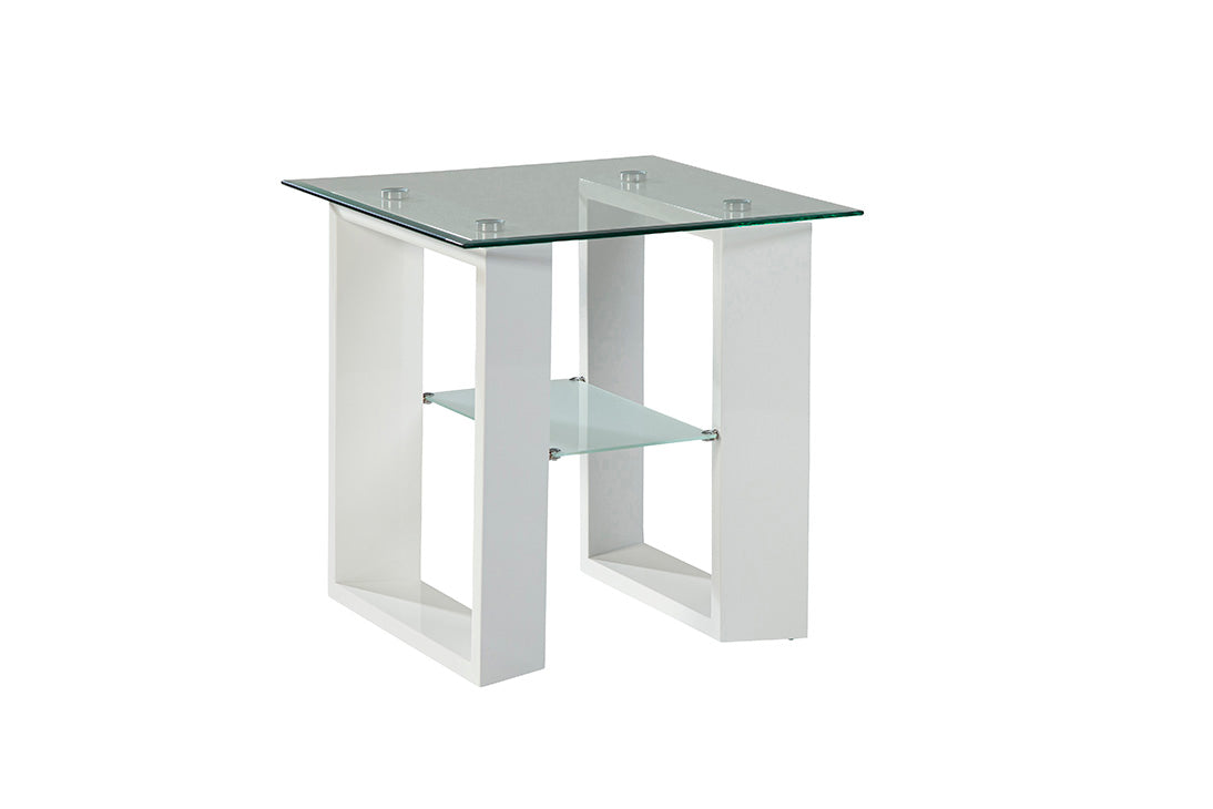 Modena White End Table - Ornate Home