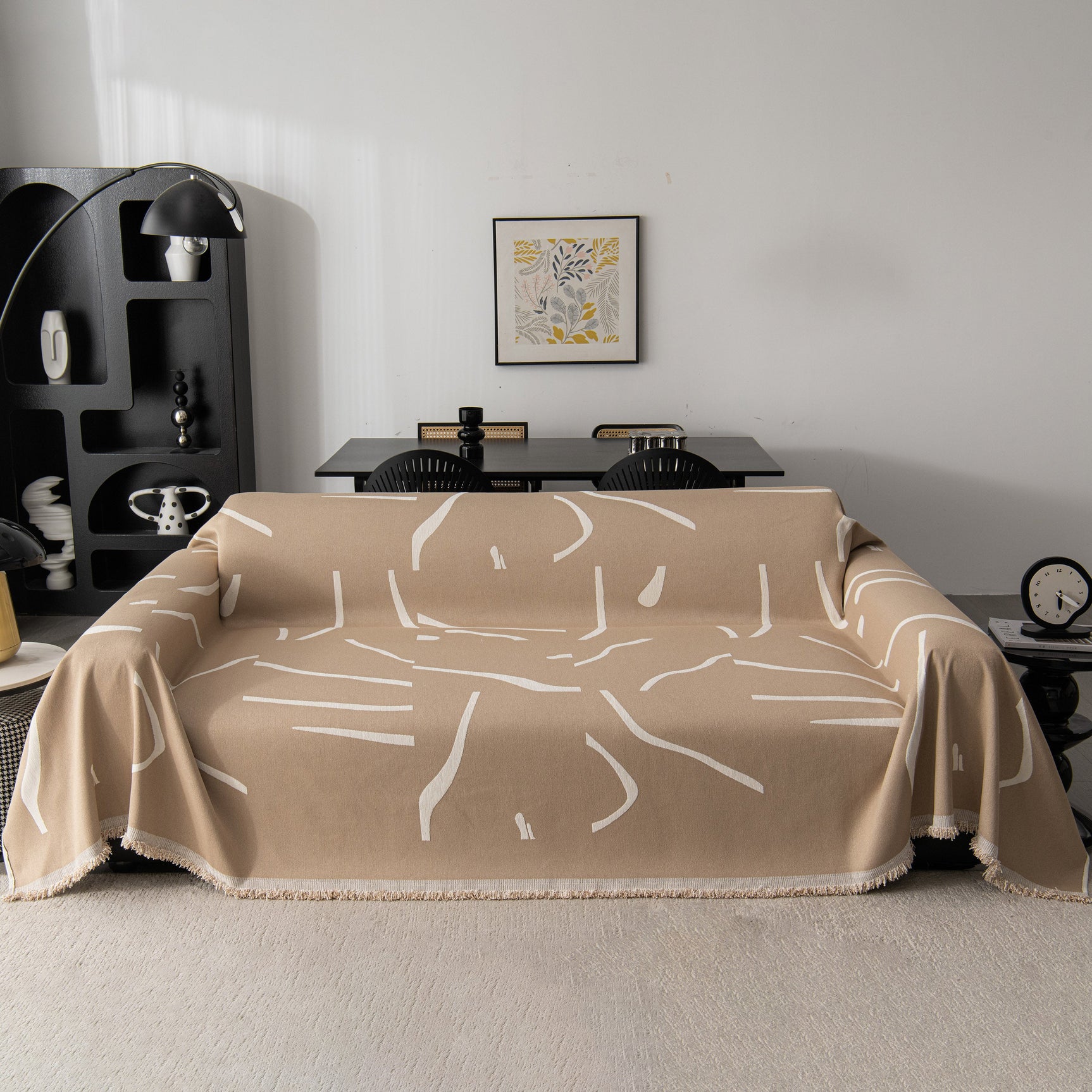 Modern Abstract Couch Cover Blanket, Decor Furniture Protector for Sectional Sofa - Ornate Home