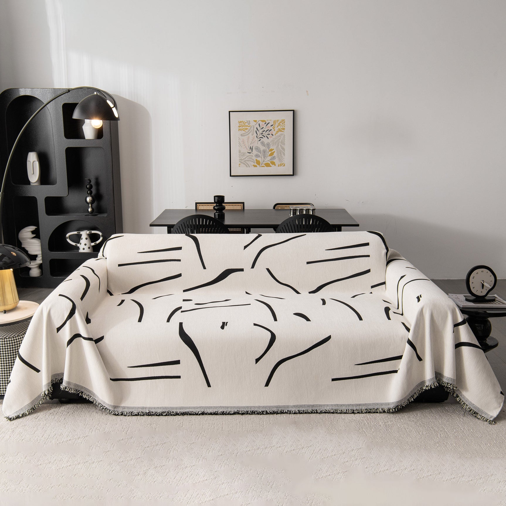 Modern Abstract Couch Cover Blanket, Decor Furniture Protector for Sectional Sofa - Ornate Home