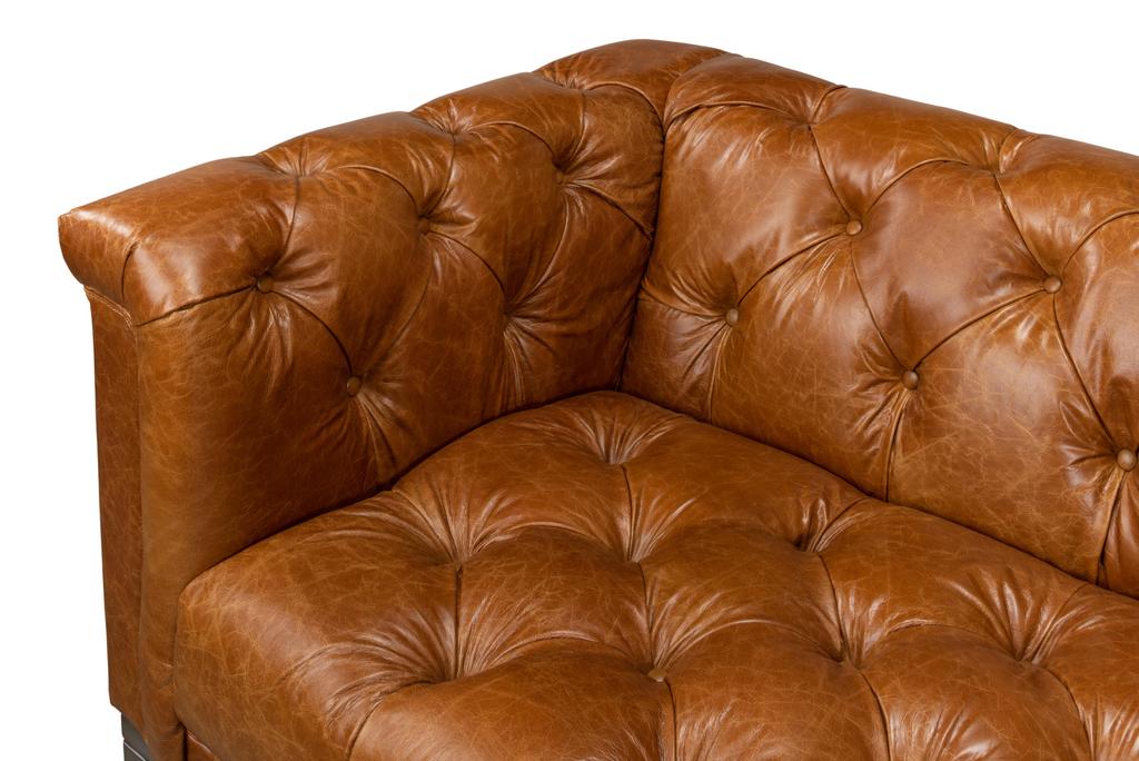 Modern Comfort Brown Cube Sofa - Ornate Home