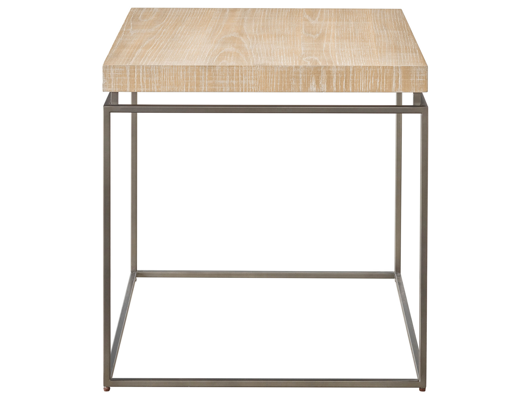 Modern Farmhouse Rustic Natural Oak End Table - Ornate Home