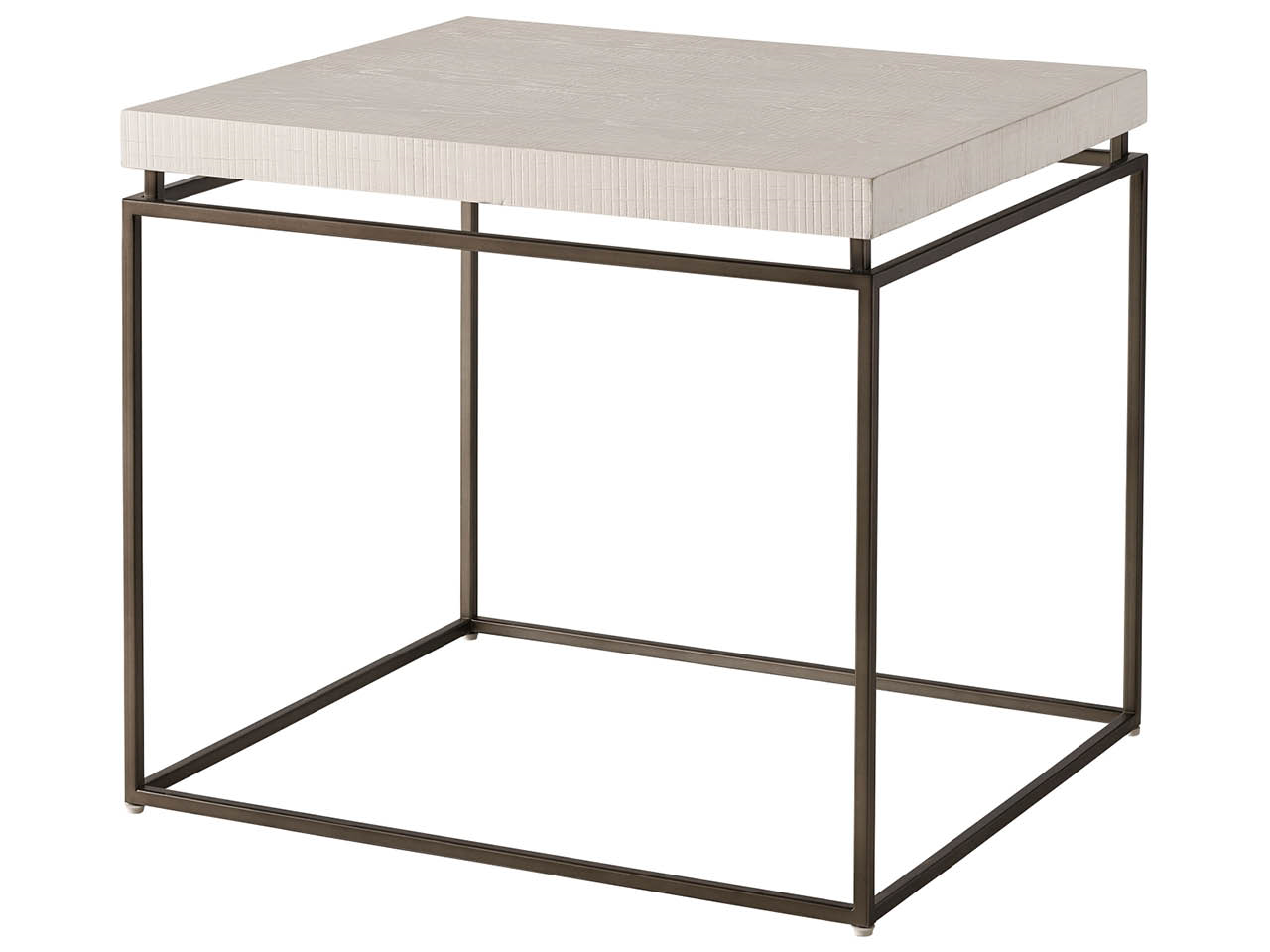 Modern Farmhouse Rustic Oak End Table - Ornate Home