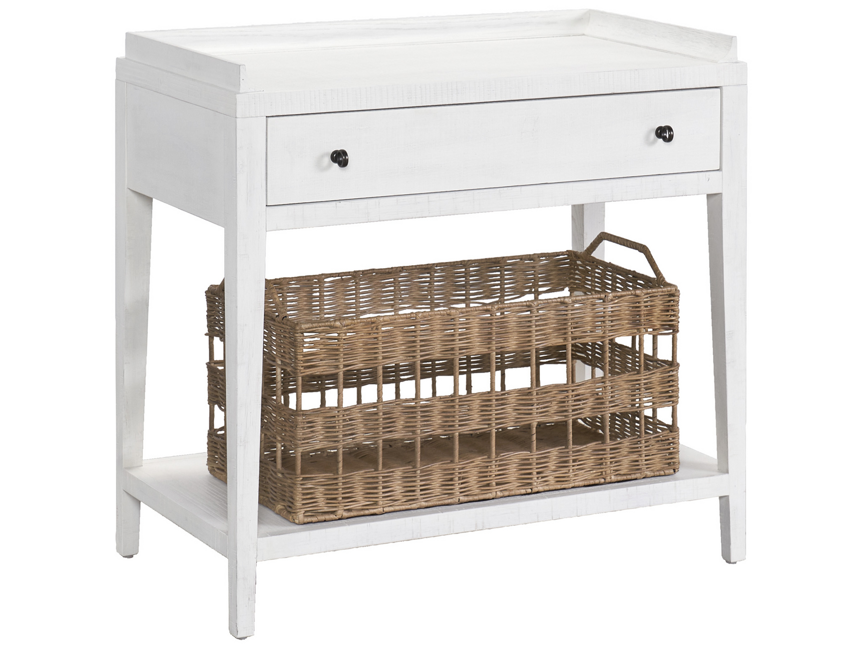 Modern Farmhouse Rustic Oak Leg Nightstand - Ornate Home