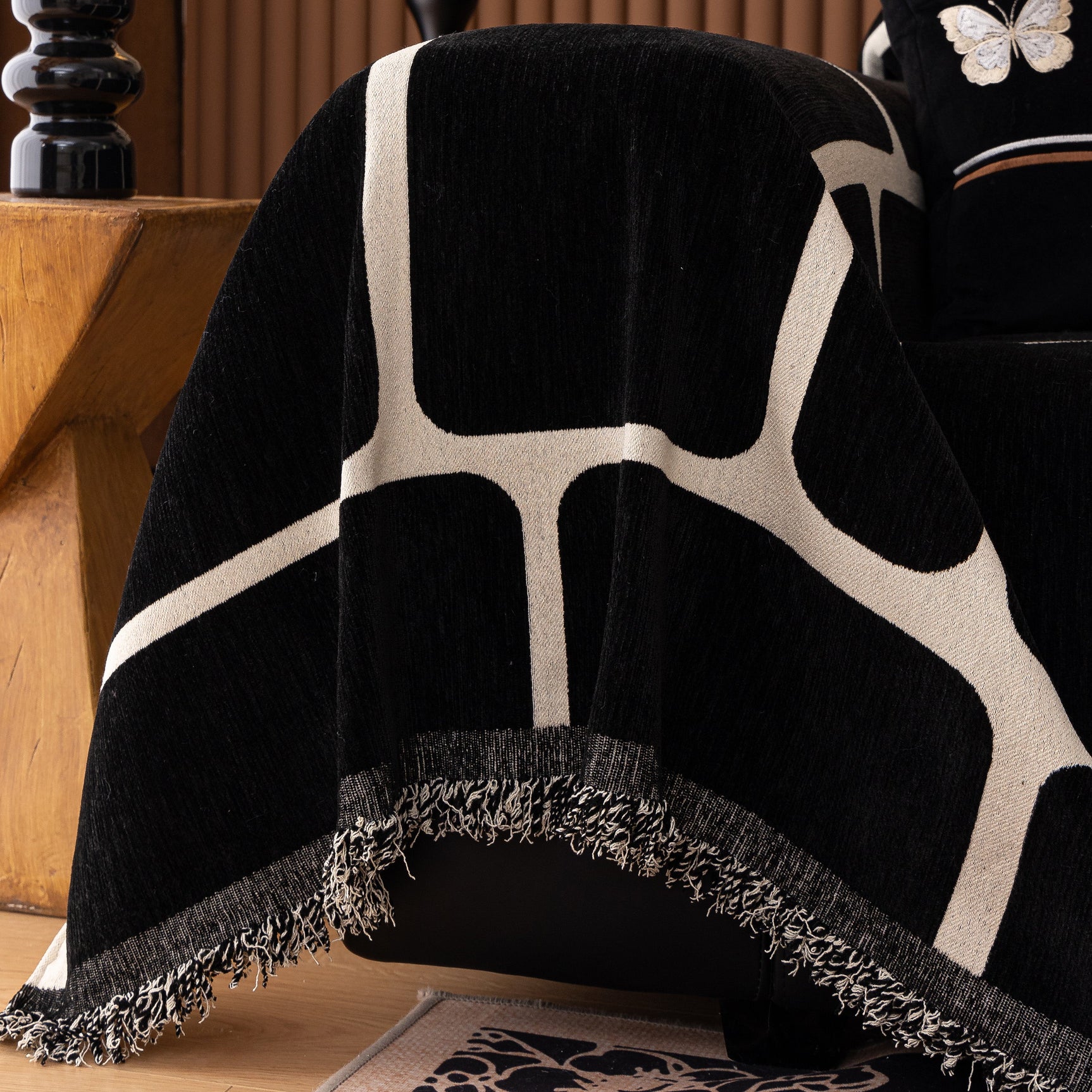 Modern Geometric Sofa Cover Decorative Couch Throw Blanket Furniture Protector - Ornate Home