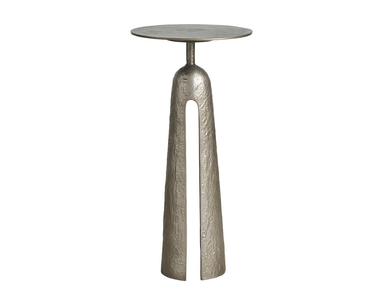 Modern Graphite Metal Martini Table - Ornate Home