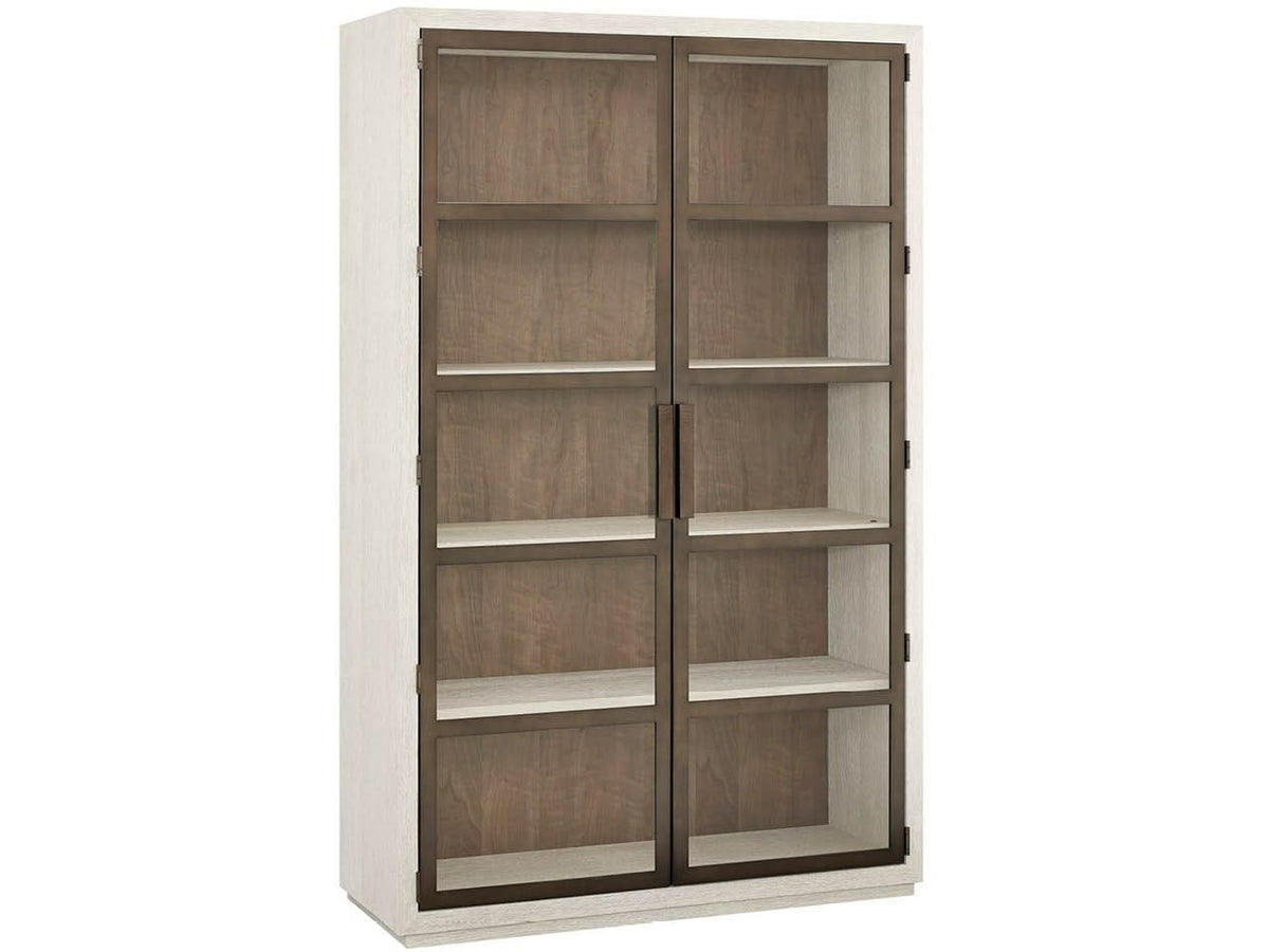 Modern Mist Oak Display Cabinet - Ornate Home