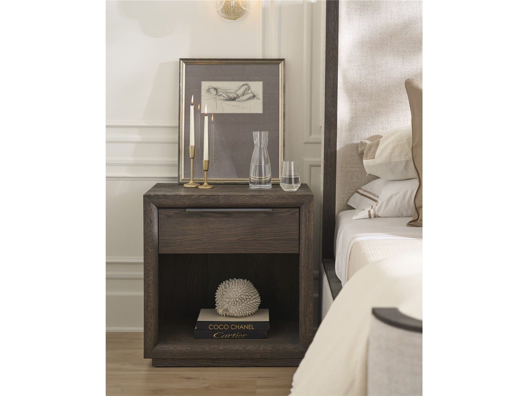 Modern Sable One Drawer Dresser - Ornate Home