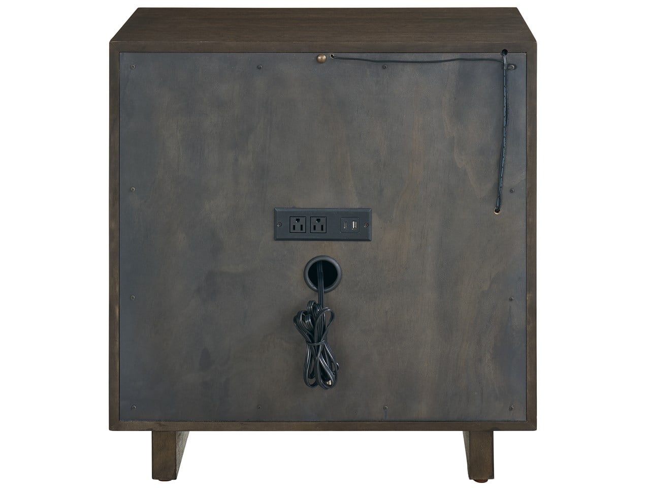 Modern Sable Open Storage Nightstand - Ornate Home