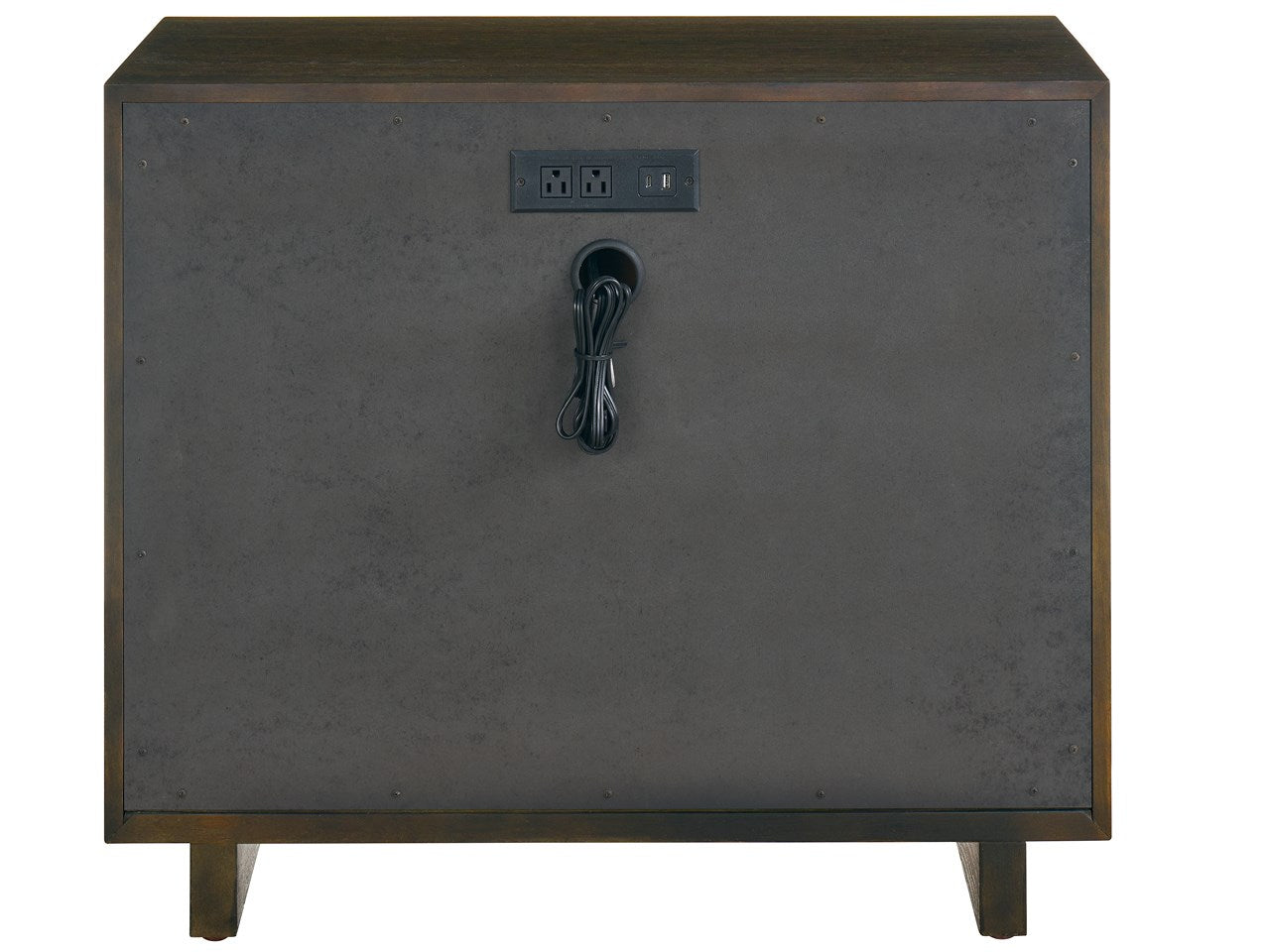 Modern Sable Three Drawer Nightstand - Ornate Home
