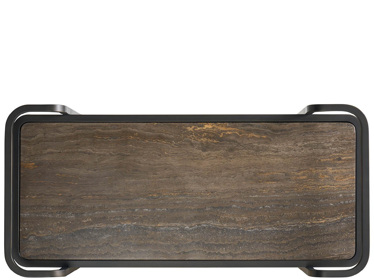 Modern Smoked Bronze Bar Cart - Ornate Home
