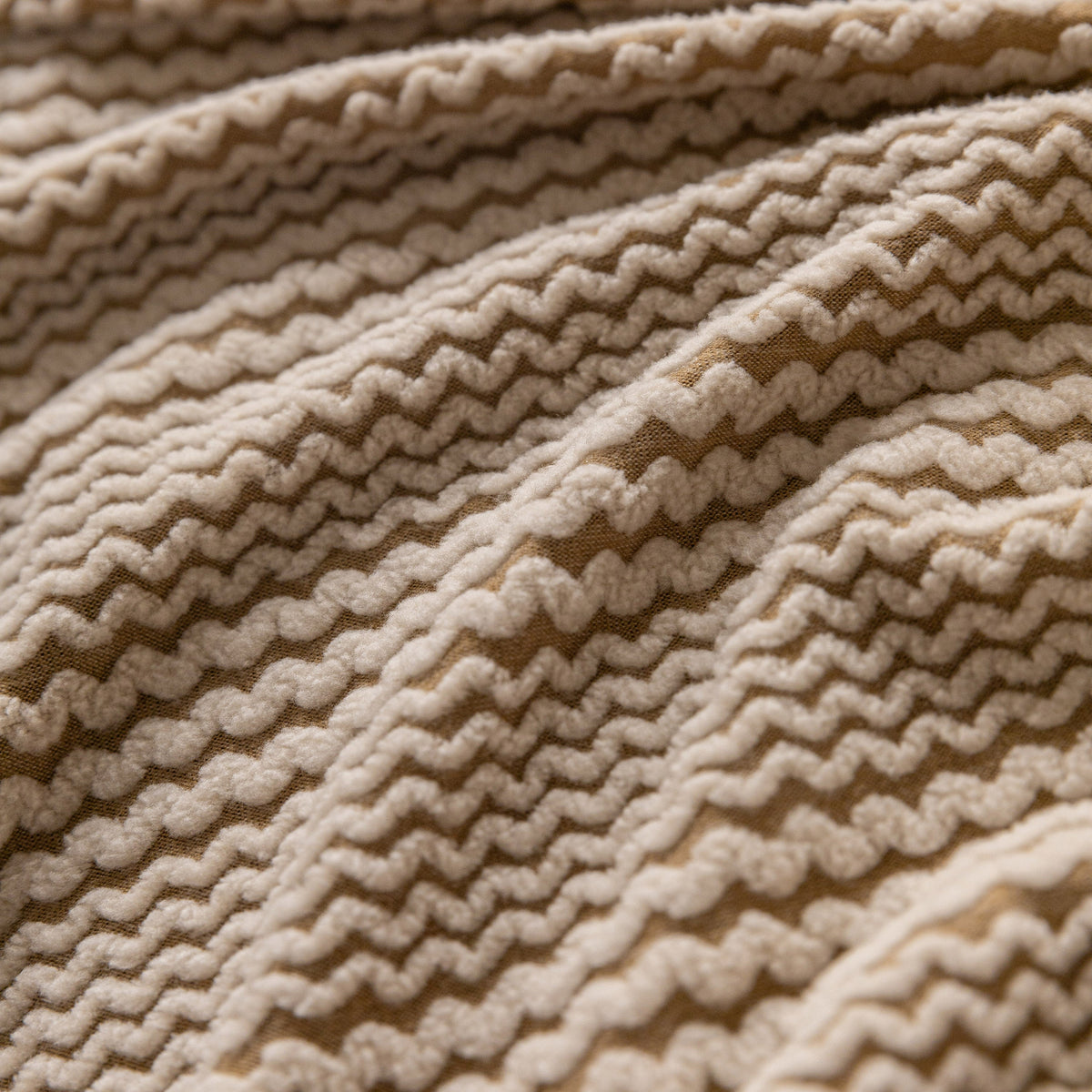 Modern Textured Stretch Sofa Cover, Plush Fleece Sofa Slipcover with 3D Stripe Texture - Ornate Home