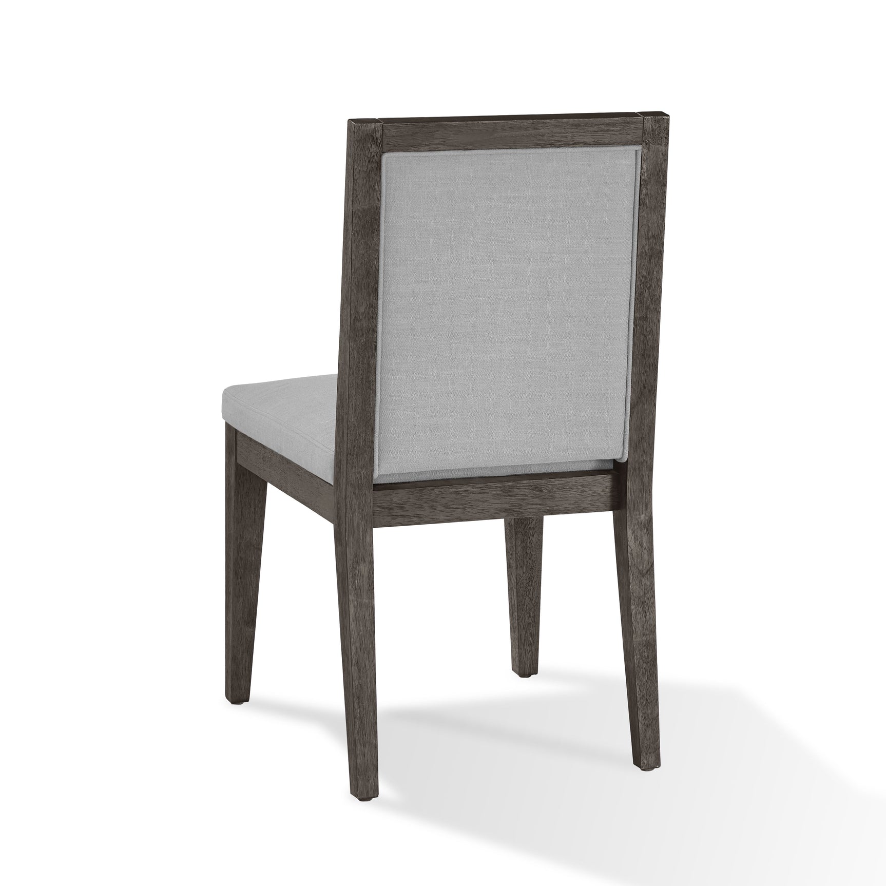 Modesto Wood Frame Upholstered Side Chair in Koala Linen and French Roast (Set of 2) - Ornate Home