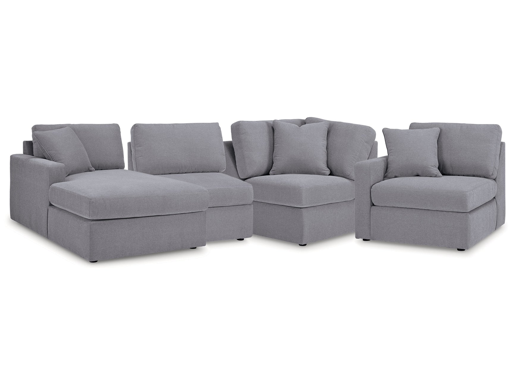 Modmax Granite 4-Piece Sectional with Chaise - Ornate Home