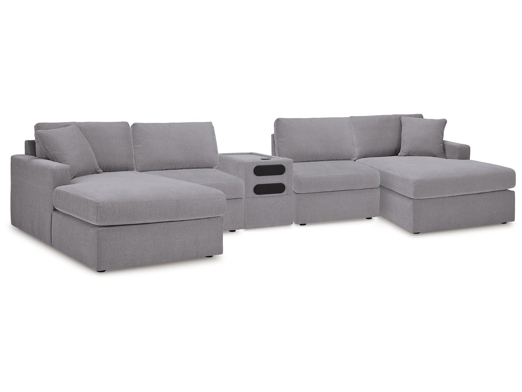 Modmax Granite 5 Piece Sectional with Audio Console (Online Special Price) - Ornate Home