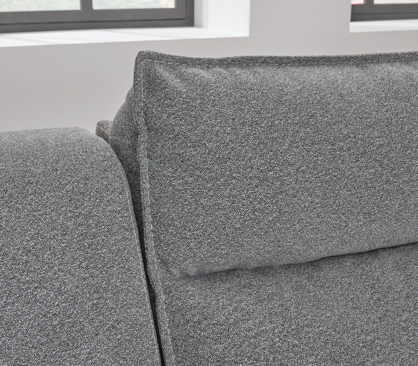 Modmax II Salt and Pepper 6-Piece Reclining Sectional with Chaise and Audio Console - Ornate Home