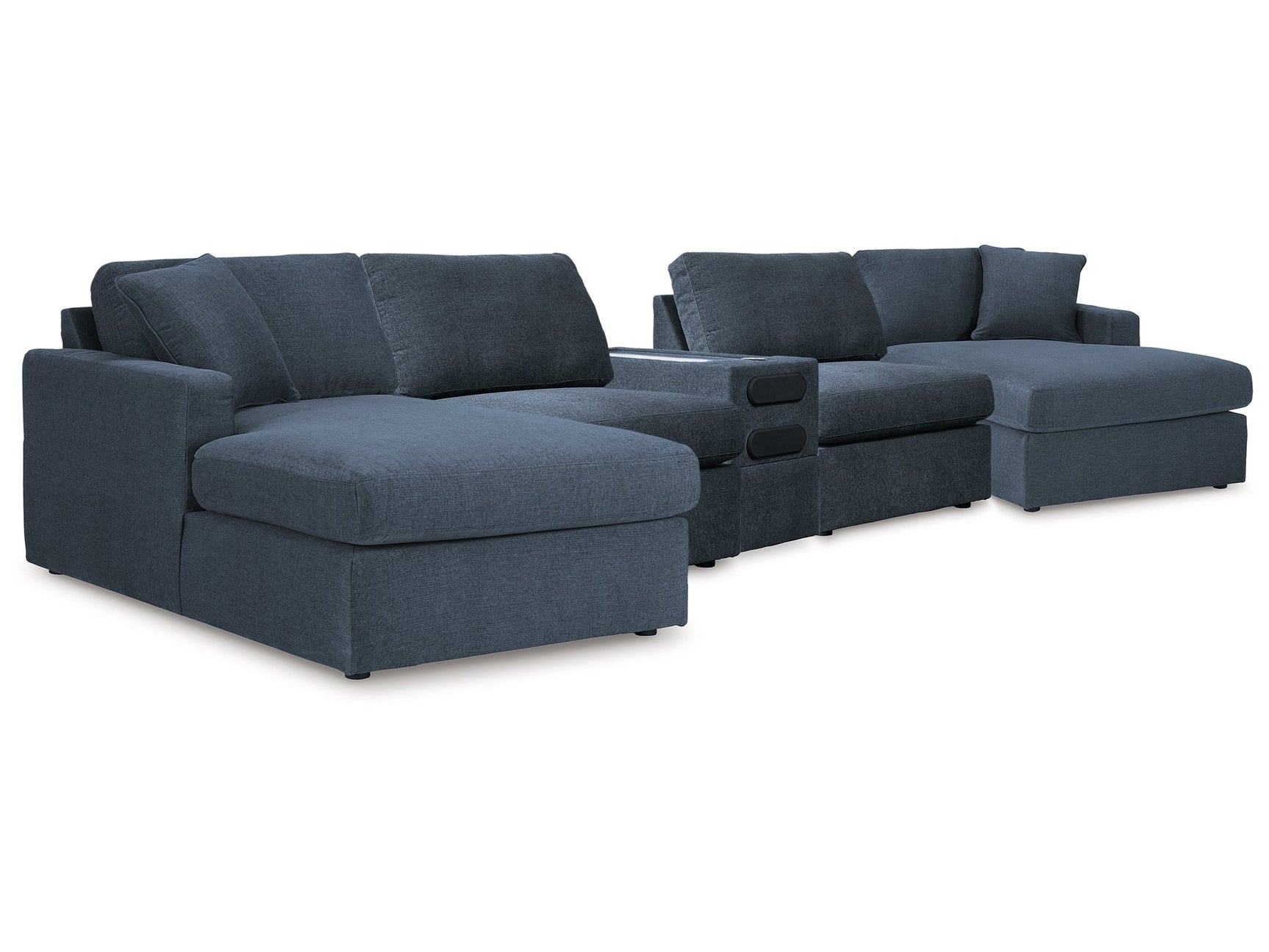 Modmax Ink 5 Piece Sectional with Audio Console - Ornate Home
