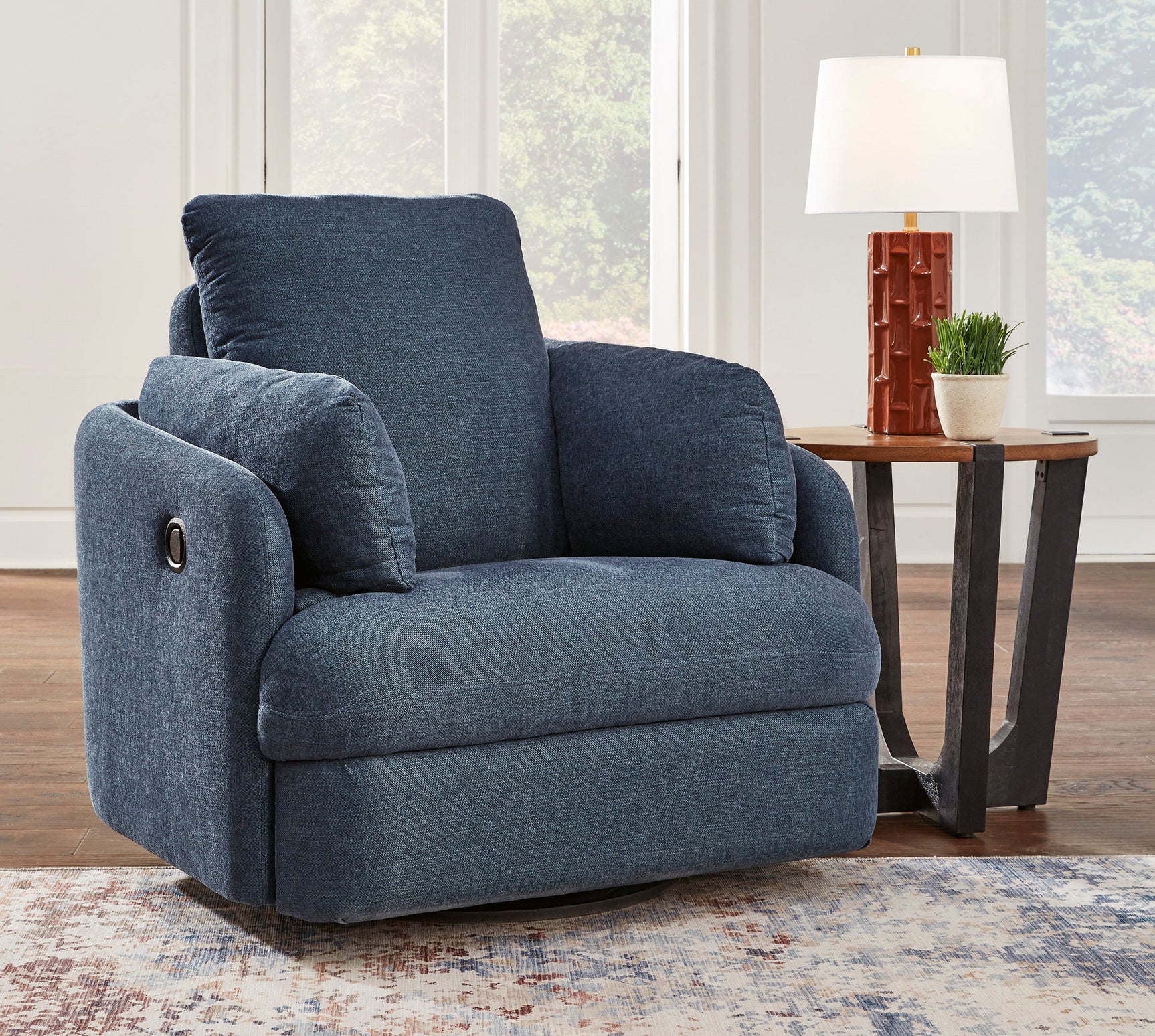 Modmax Ink Swivel Glider Recliner - Ornate Home