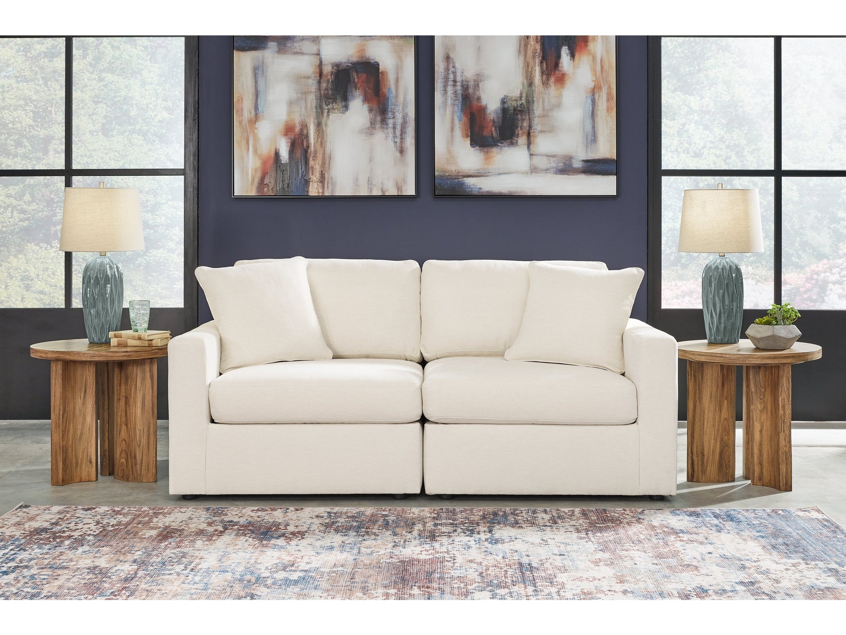 Modmax Oyster 2-Piece Sectional Loveseat - Ornate Home