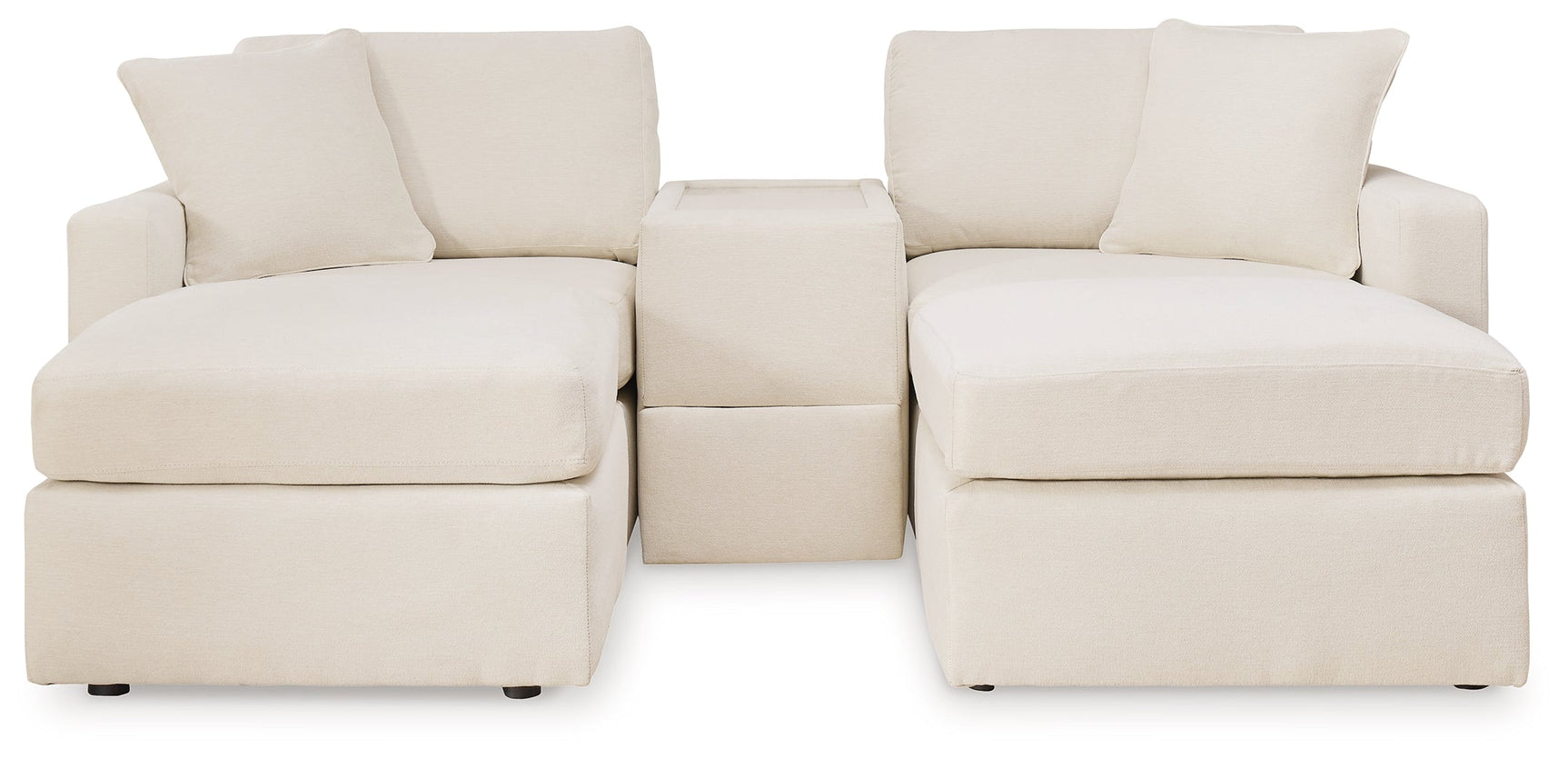 Modmax Oyster 3-Piece Sectional Sofa and 2-Piece Sectional Loveseat w/ Console (Online Special Price) - Ornate Home