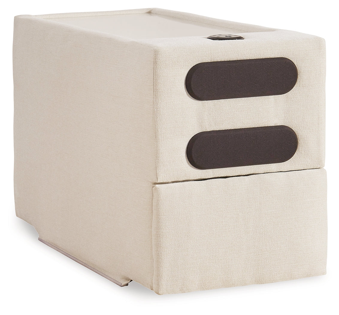 Modmax Oyster 4-Piece Sectional incl. Storage Console w/ Audio System - Ornate Home