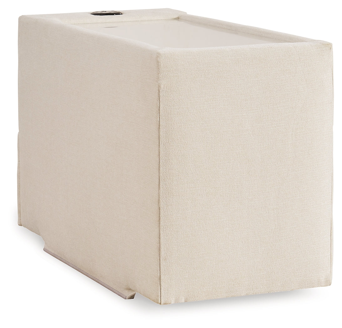 Modmax Oyster 4-Piece Sectional incl. Storage Console w/ Audio System and Ottoman - Ornate Home