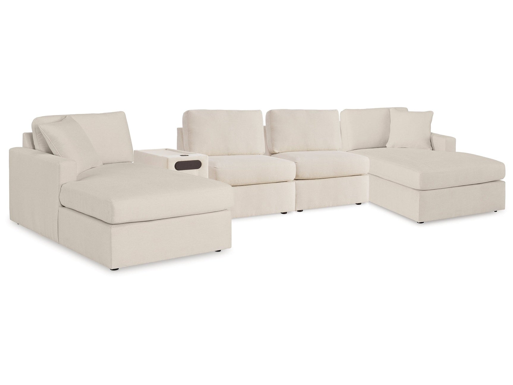 Modmax Oyster 5 Piece Sectional with Audio Console (Online Special Price) - Ornate Home