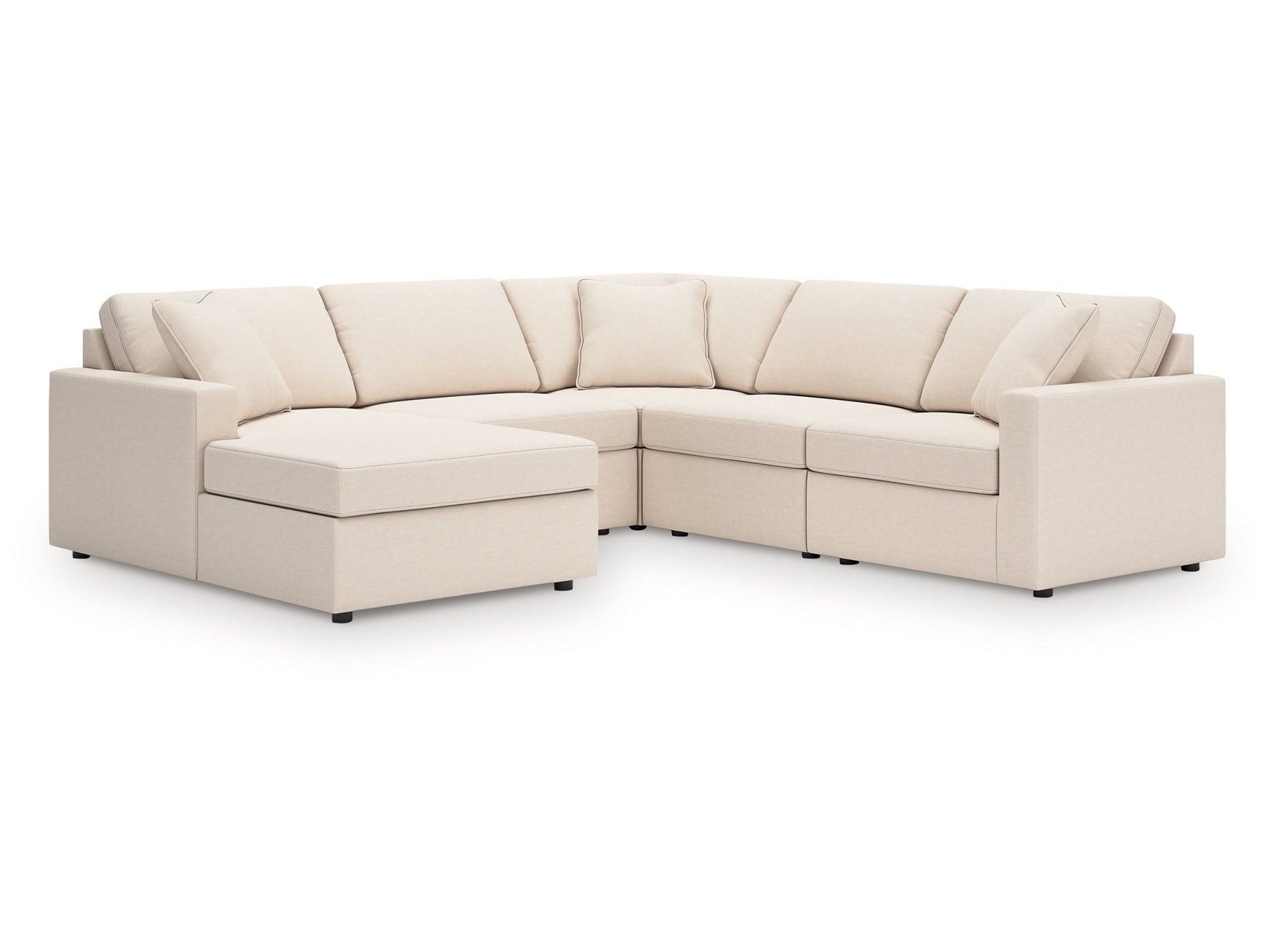 Modmax Oyster 5-Piece Sectional with Chaise - Ornate Home