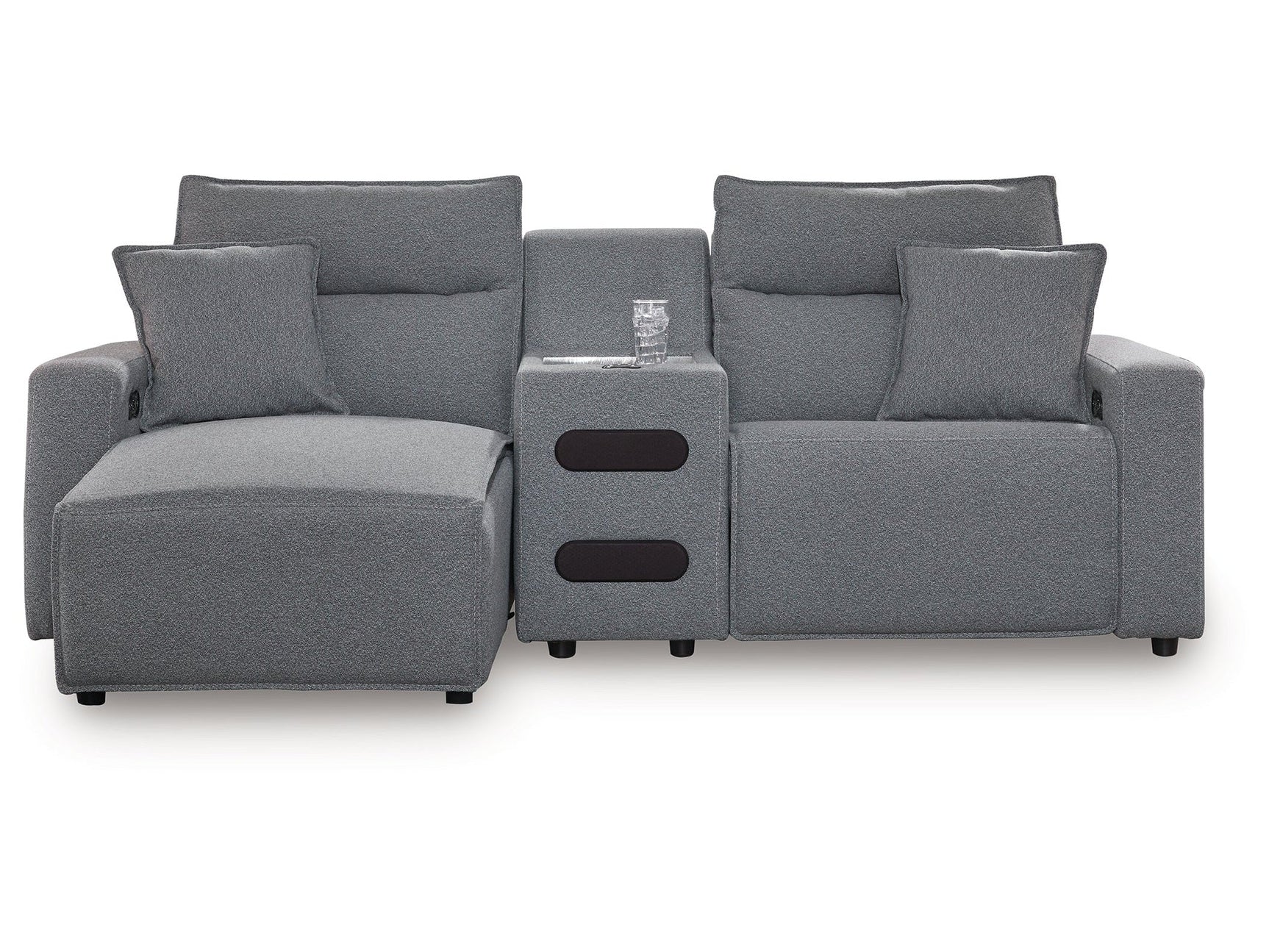 Modmax Salt and Pepper 3-Piece Power Reclining Sectional with Chaise (Online Special Price) - Ornate Home