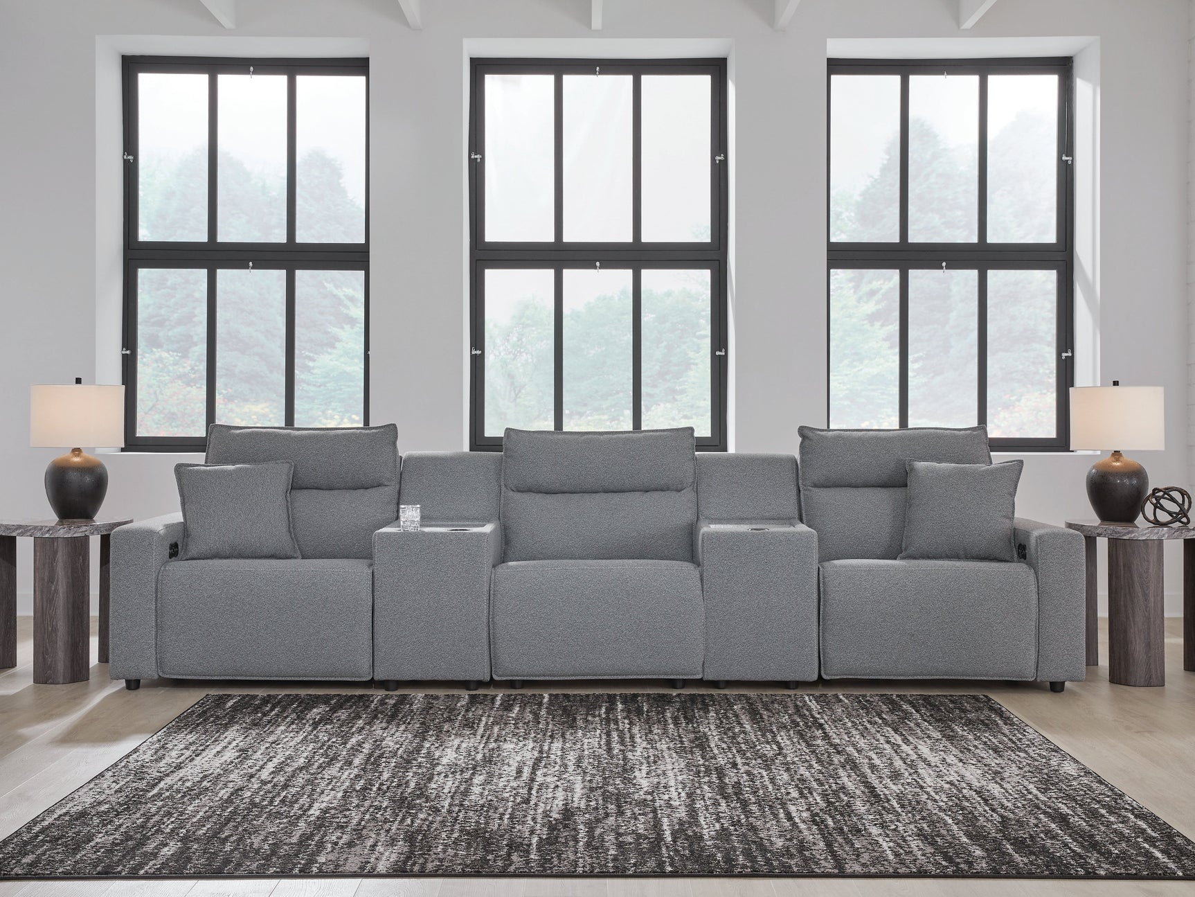 Modmax Salt and Pepper 5-Piece Power Reclining Sectional (Online Special Price) - Ornate Home