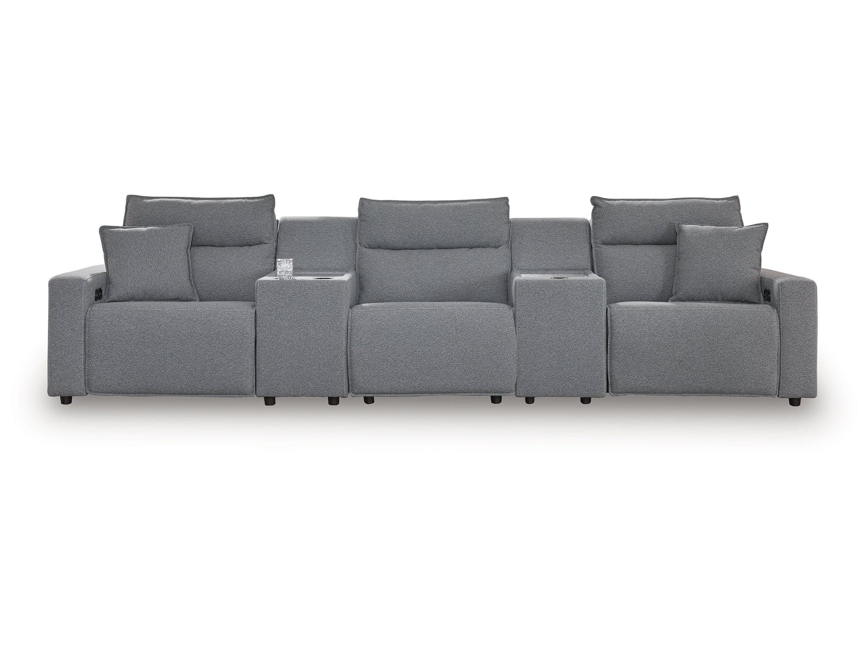 Modmax Salt and Pepper 5-Piece Power Reclining Sectional (Online Special Price) - Ornate Home