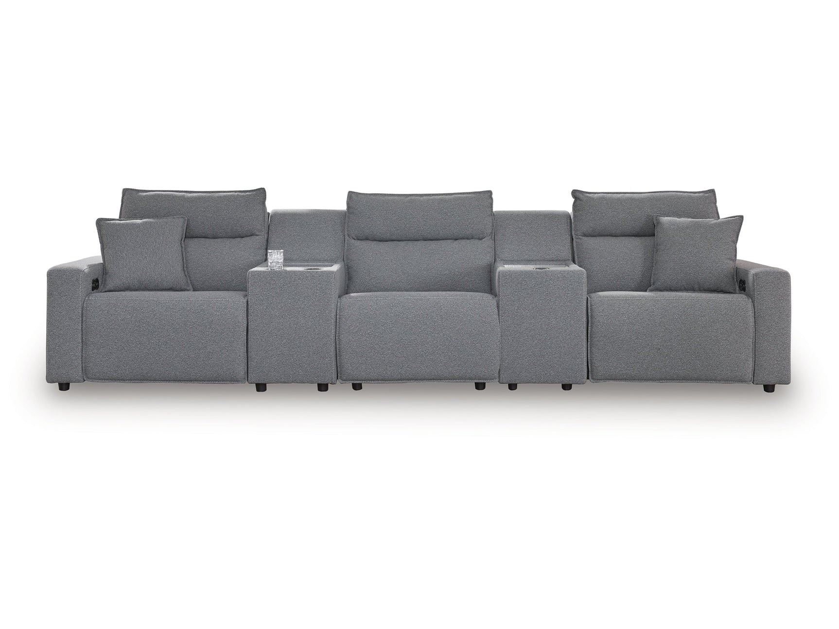 Modmax Salt and Pepper 5-Piece Power Reclining Sectional - Ornate Home